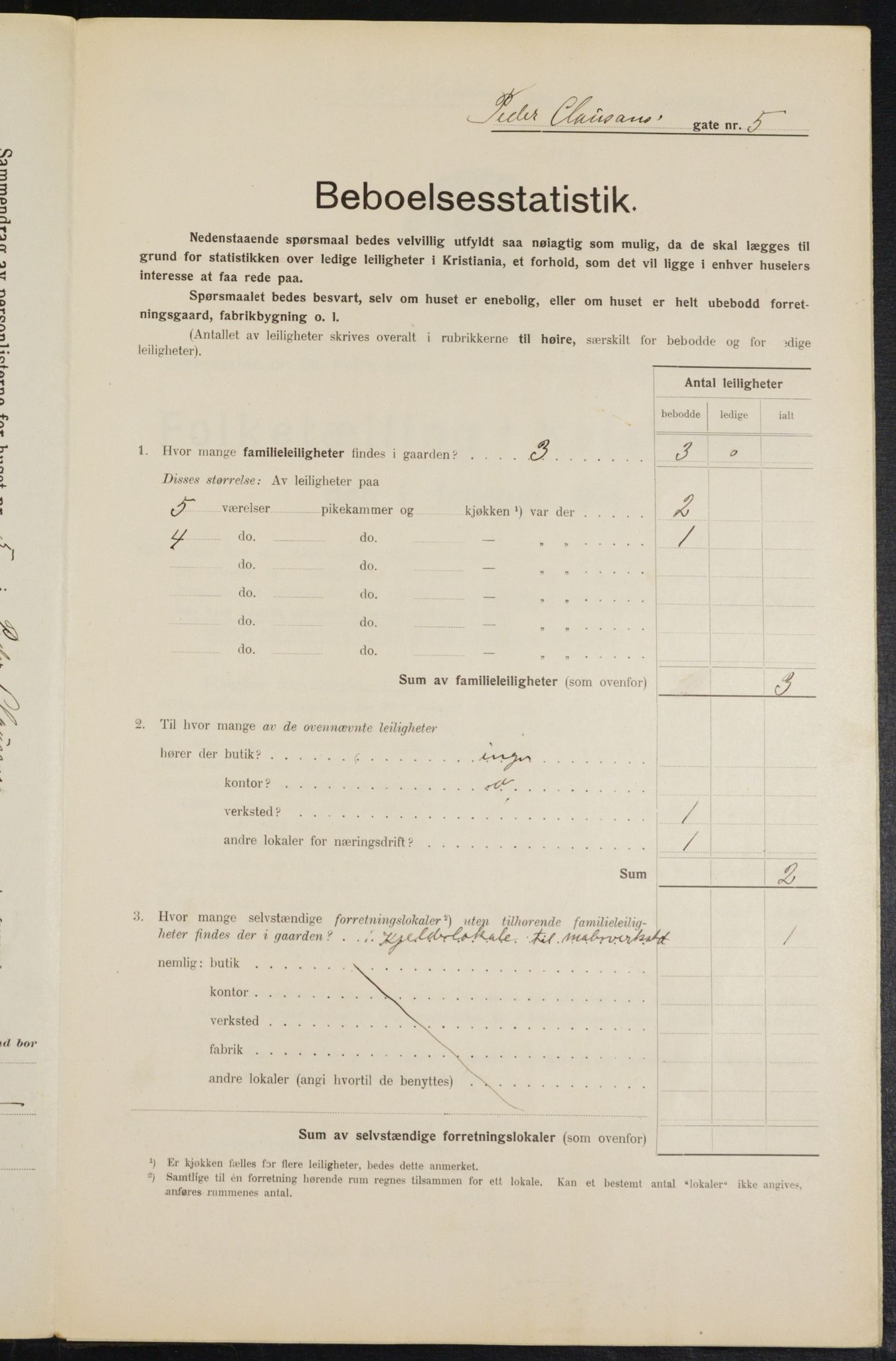 OBA, Municipal Census 1914 for Kristiania, 1914, p. 78837
