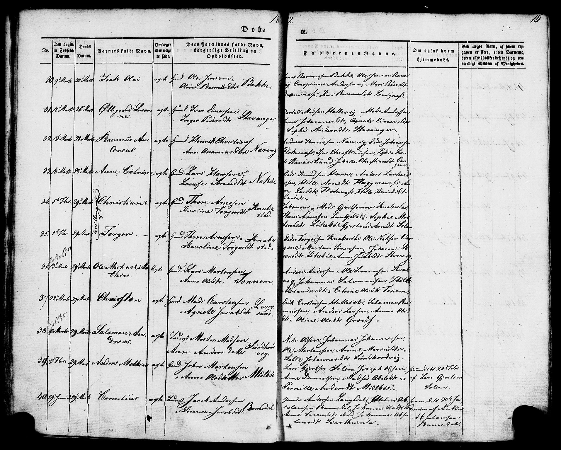 Kinn sokneprestembete, AV/SAB-A-80801/H/Haa/Haaa/L0005: Parish register (official) no. A 5, 1841-1857, p. 16