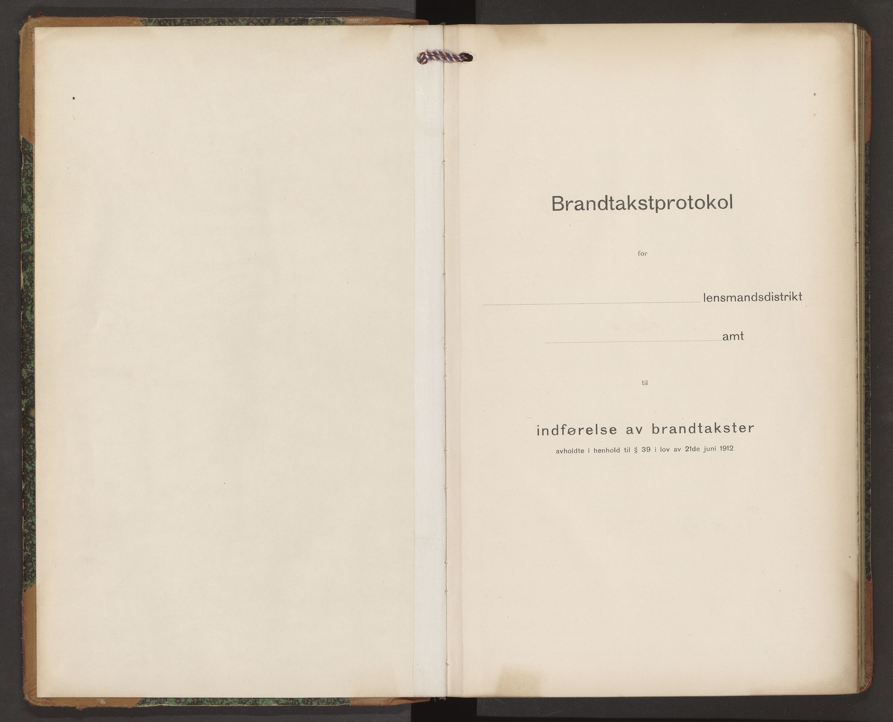 Norges Brannkasse Bindal, AV/SAT-A-5559/Fb/L0003: Branntakstprotokoll, 1917-1922