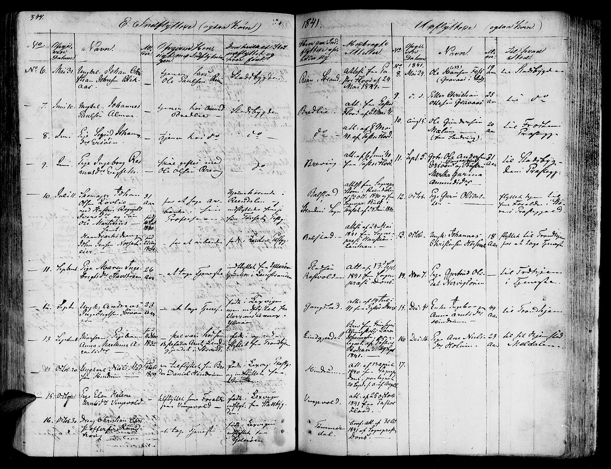 Ministerialprotokoller, klokkerbøker og fødselsregistre - Nord-Trøndelag, AV/SAT-A-1458/701/L0006: Parish register (official) no. 701A06, 1825-1841, p. 347