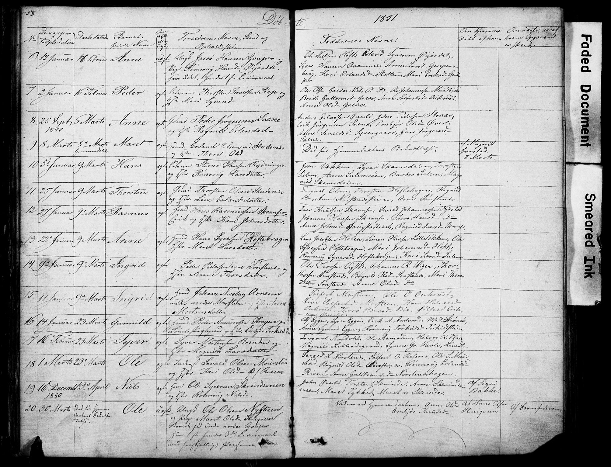 Lom prestekontor, SAH/PREST-070/L/L0012: Parish register (copy) no. 12, 1845-1873, p. 58-59