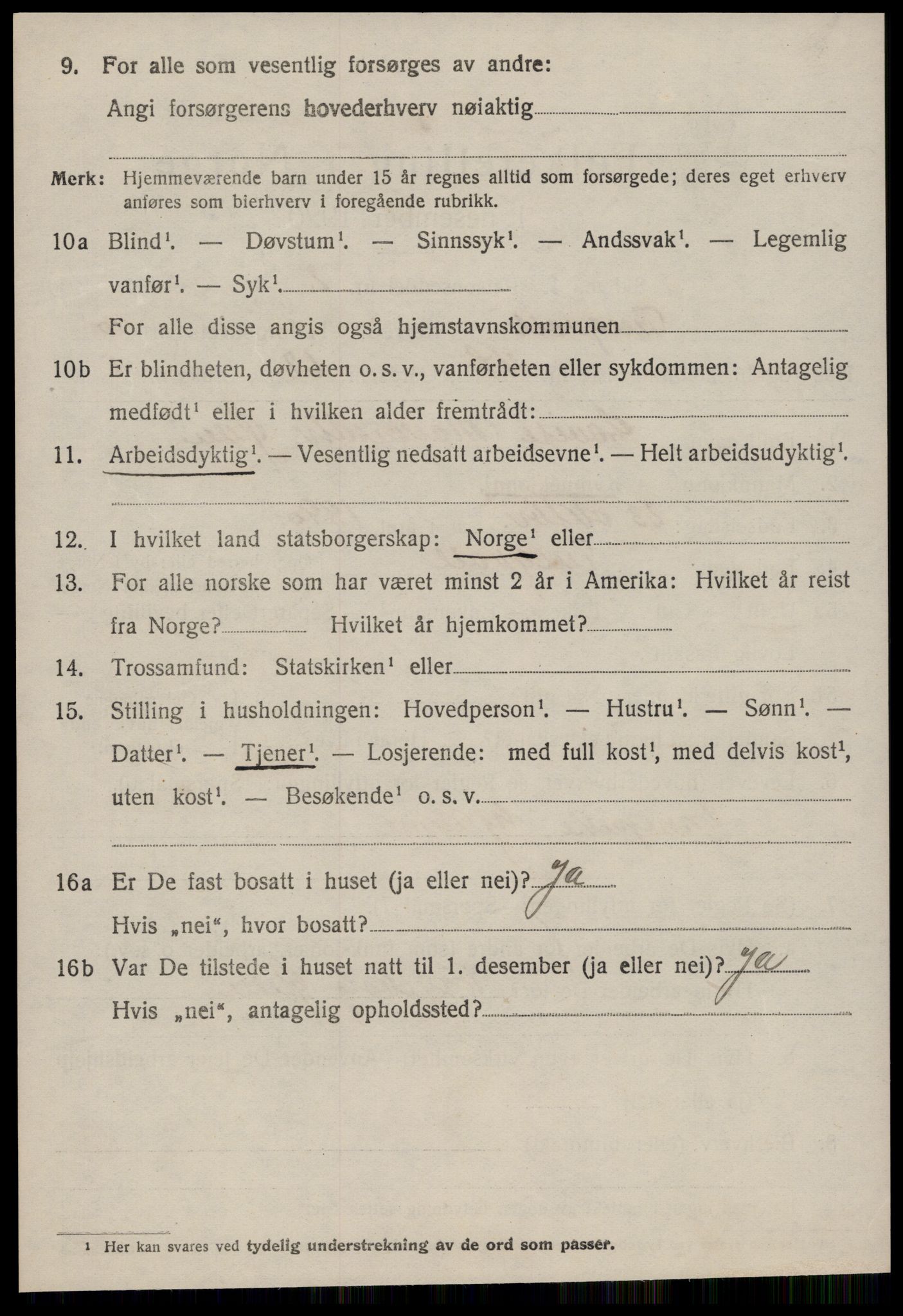 SAT, 1920 census for Tingvoll, 1920, p. 5723