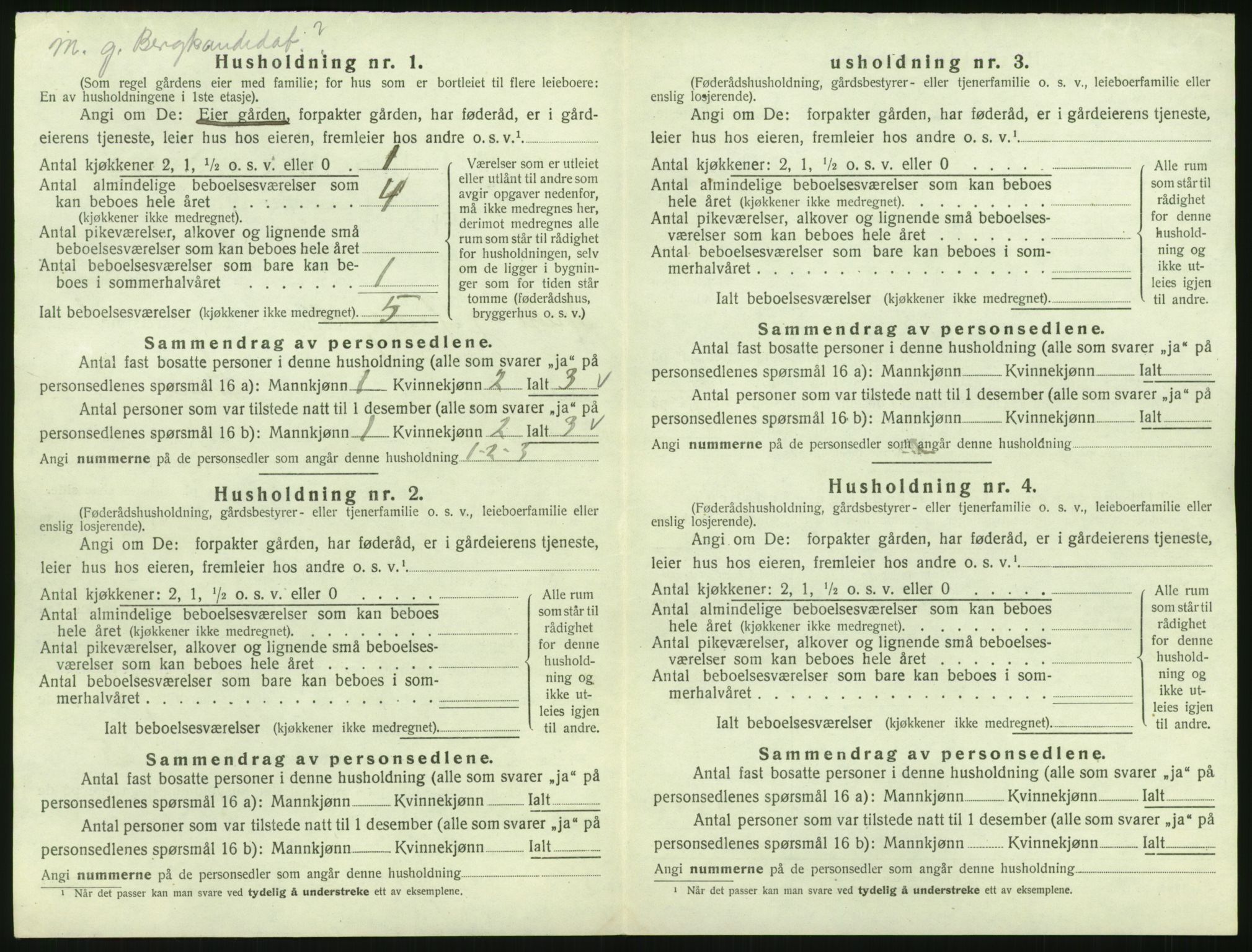 SAK, 1920 census for Halse og Harkmark, 1920, p. 64