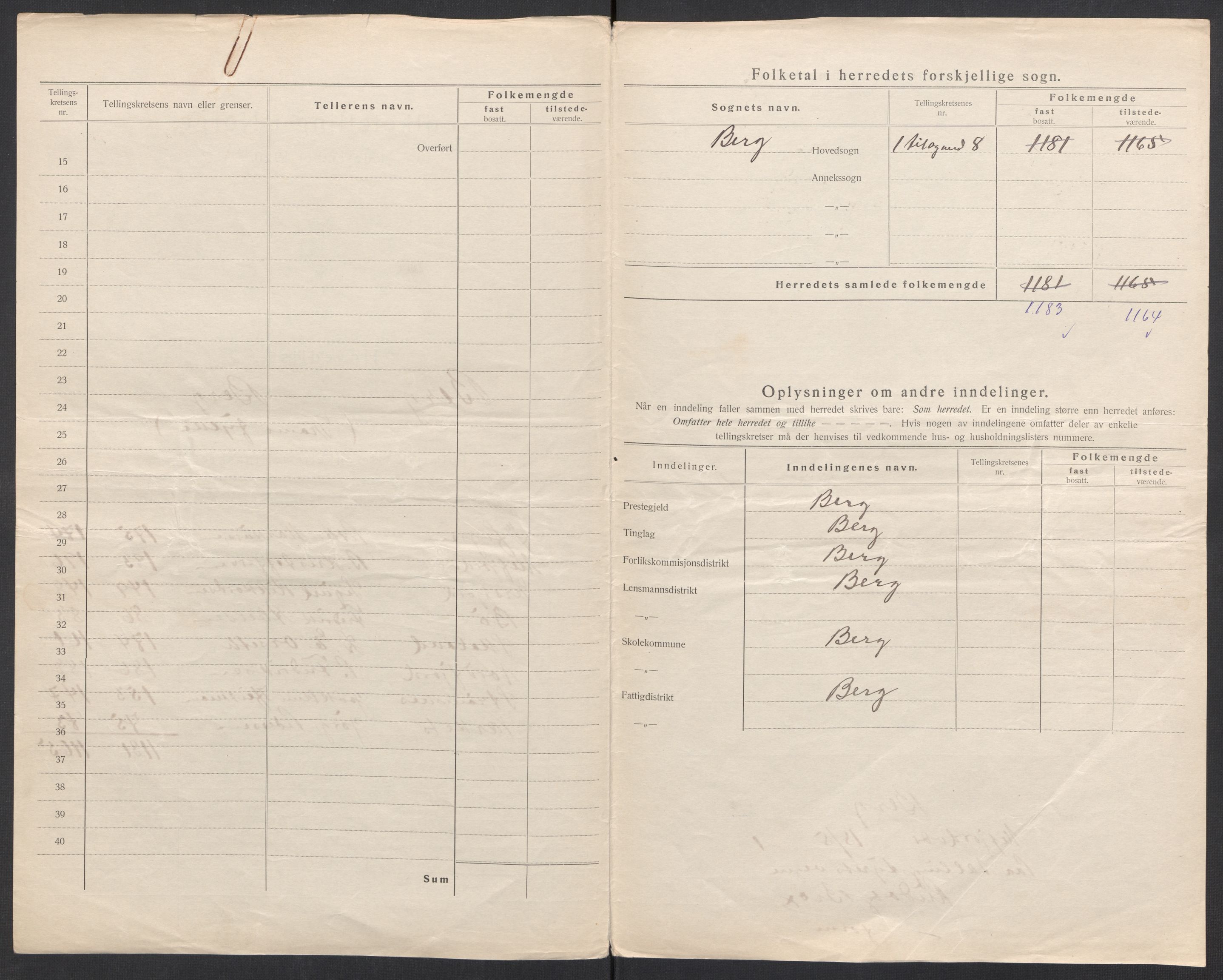 SATØ, 1920 census for Berg, 1920, p. 4