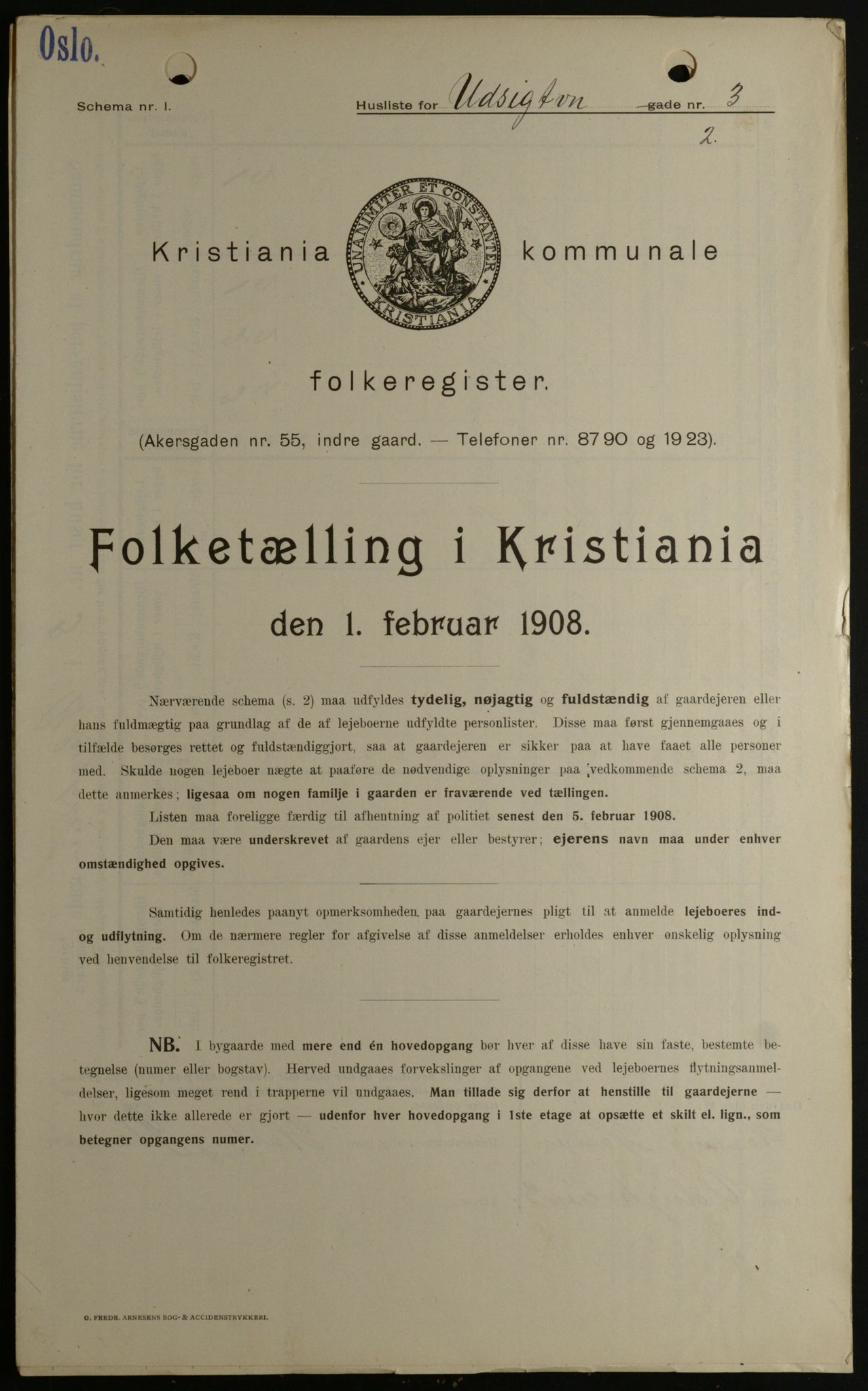 OBA, Municipal Census 1908 for Kristiania, 1908, p. 108940