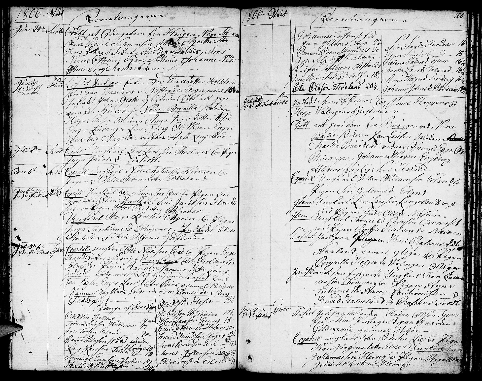 Skjold sokneprestkontor, SAST/A-101847/H/Ha/Haa/L0002: Parish register (official) no. A 2, 1786-1815, p. 120
