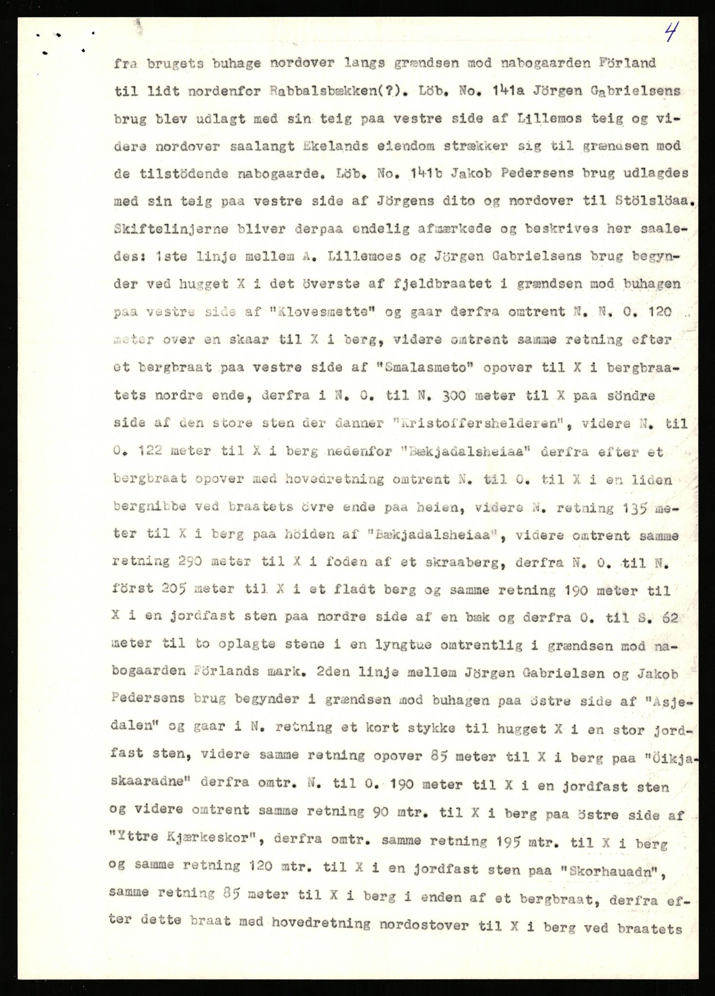 Statsarkivet i Stavanger, SAST/A-101971/03/Y/Yj/L0017: Avskrifter sortert etter gårdsnavn: Eigeland østre - Elve, 1750-1930, p. 315