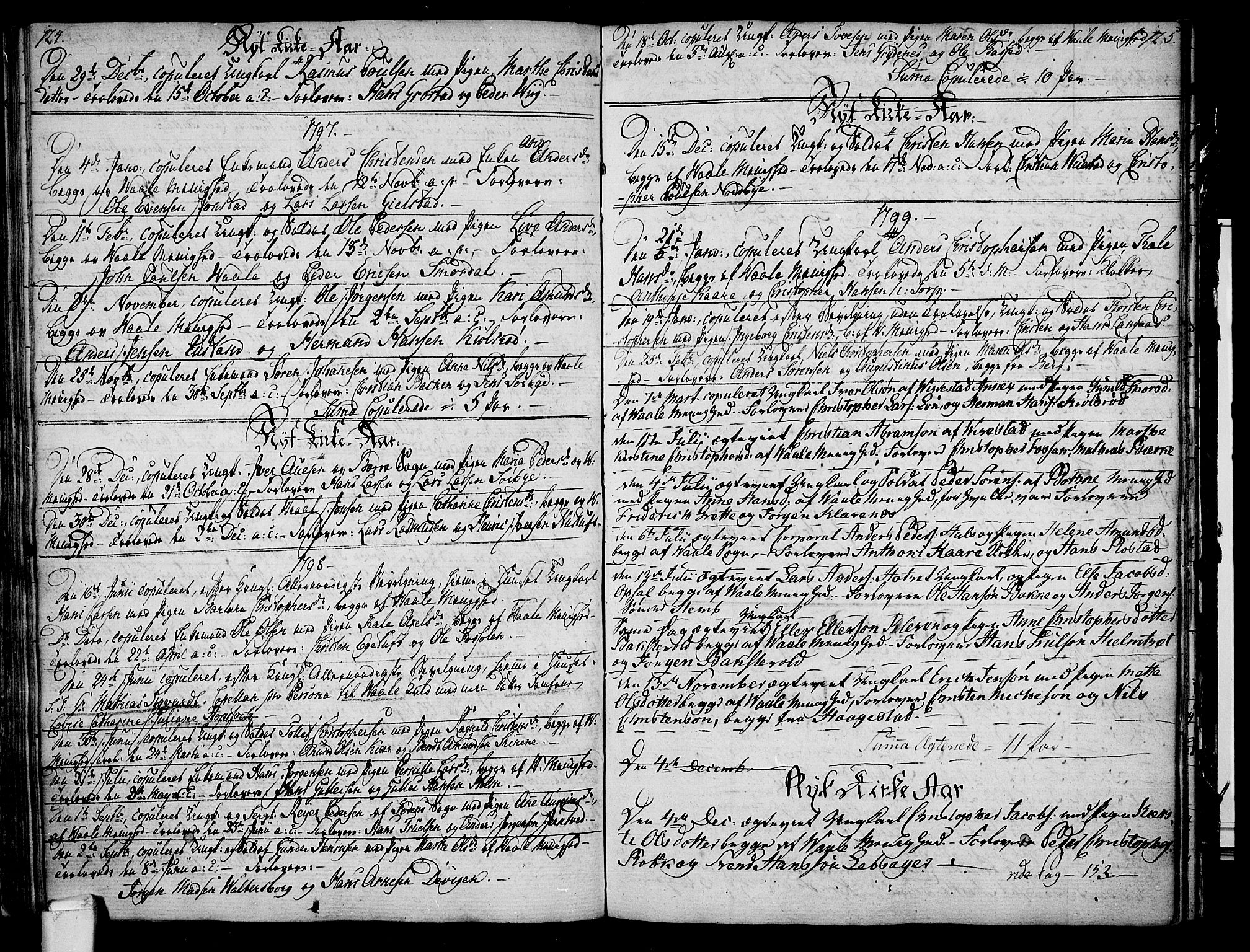 Våle kirkebøker, SAKO/A-334/F/Fa/L0005: Parish register (official) no. I 5, 1773-1808, p. 124-125