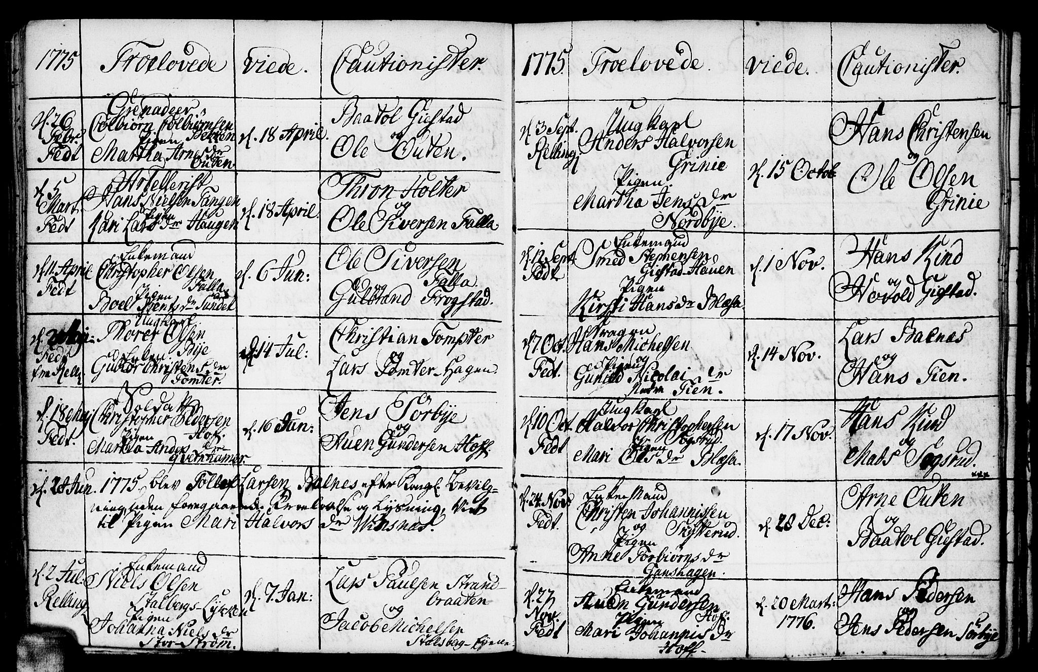 Fet prestekontor Kirkebøker, AV/SAO-A-10370a/F/Fa/L0005: Parish register (official) no. I 5, 1772-1796