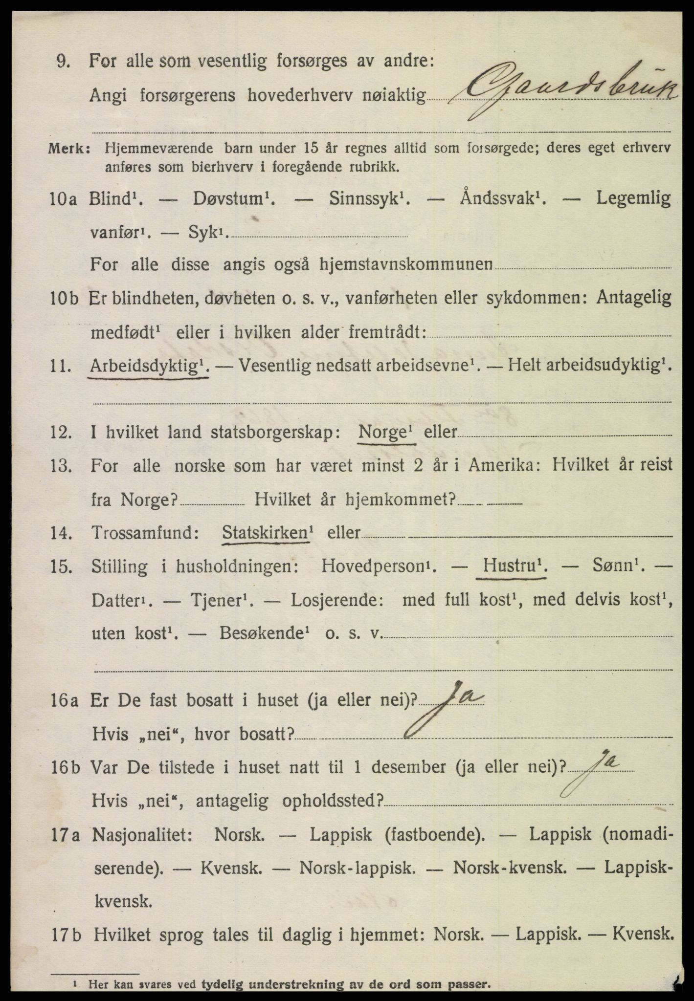 SAT, 1920 census for Namdalseid, 1920, p. 1347