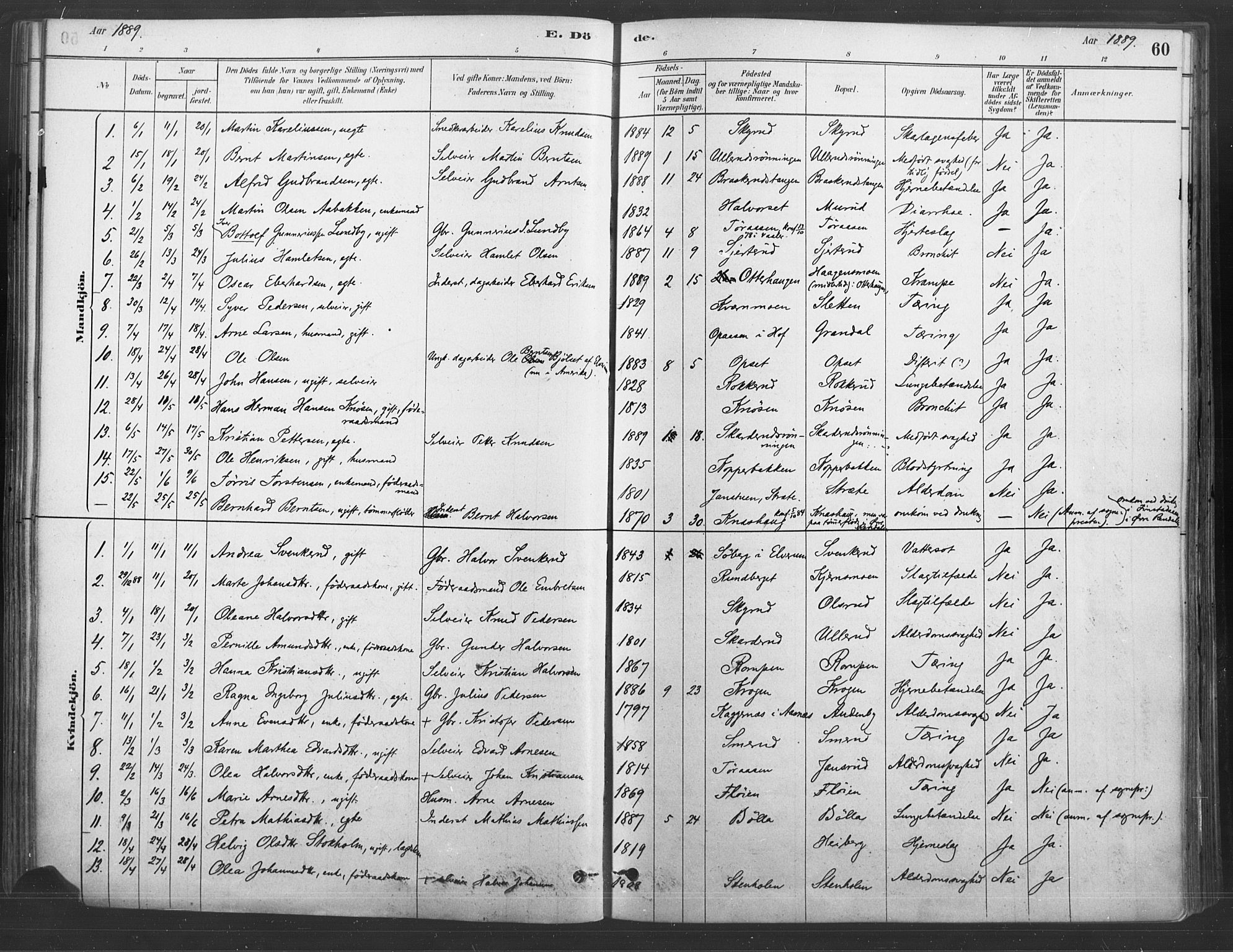 Våler prestekontor, Hedmark, AV/SAH-PREST-040/H/Ha/Haa/L0004: Parish register (official) no. 4, 1879-1893, p. 60