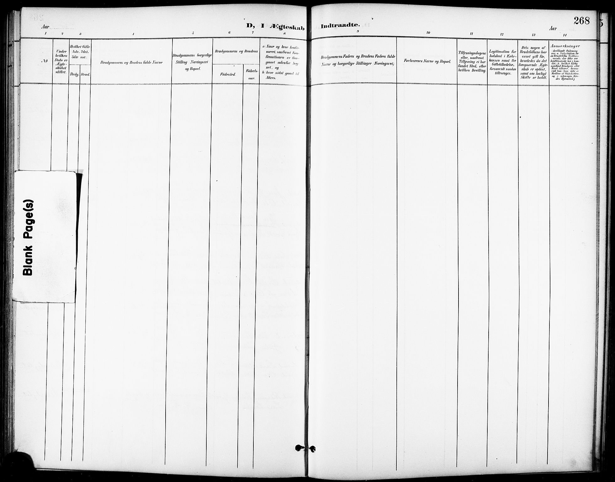 Ministerialprotokoller, klokkerbøker og fødselsregistre - Sør-Trøndelag, SAT/A-1456/668/L0819: Parish register (copy) no. 668C08, 1899-1912, p. 268