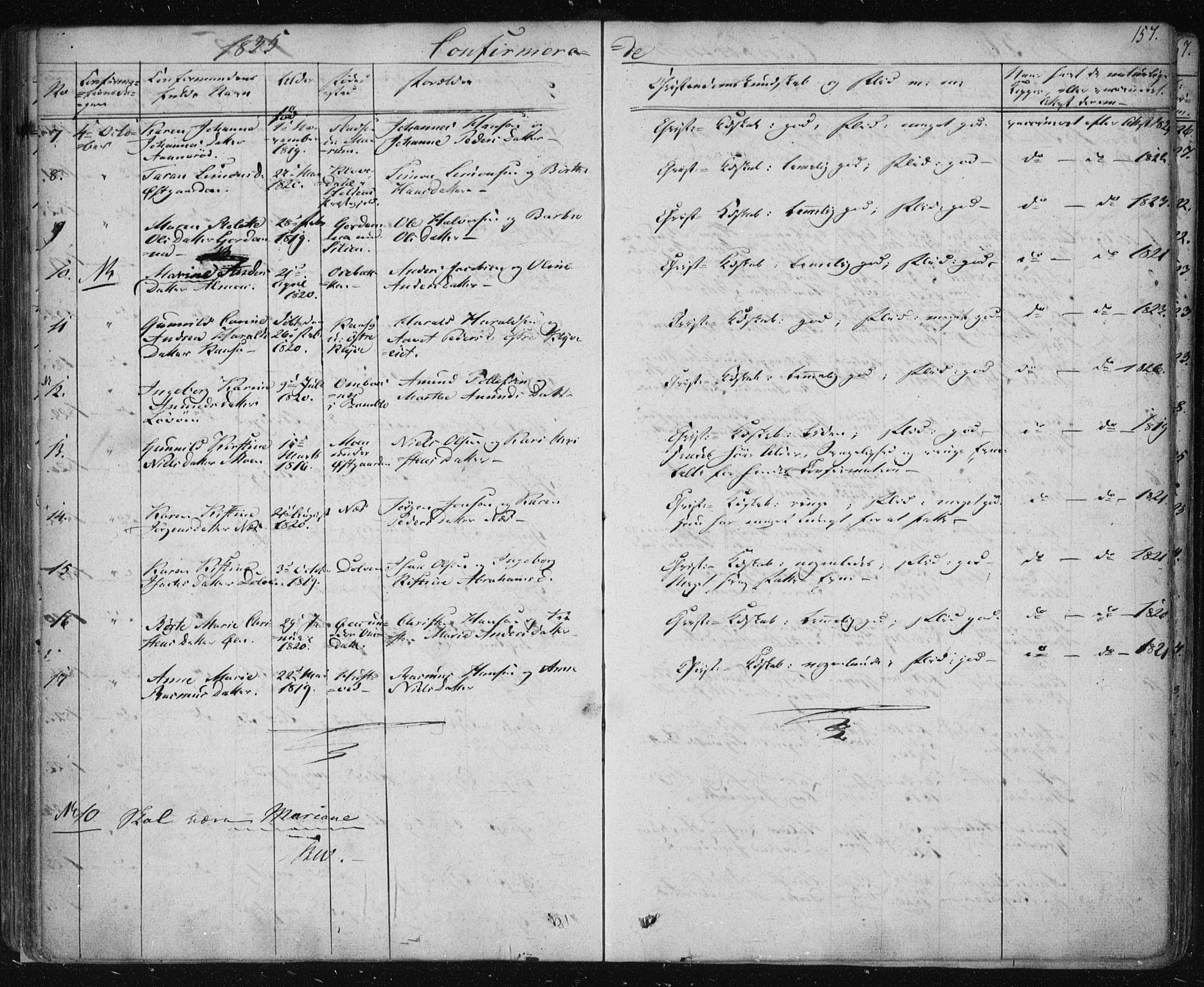 Solum kirkebøker, AV/SAKO-A-306/F/Fa/L0005: Parish register (official) no. I 5, 1833-1843, p. 157