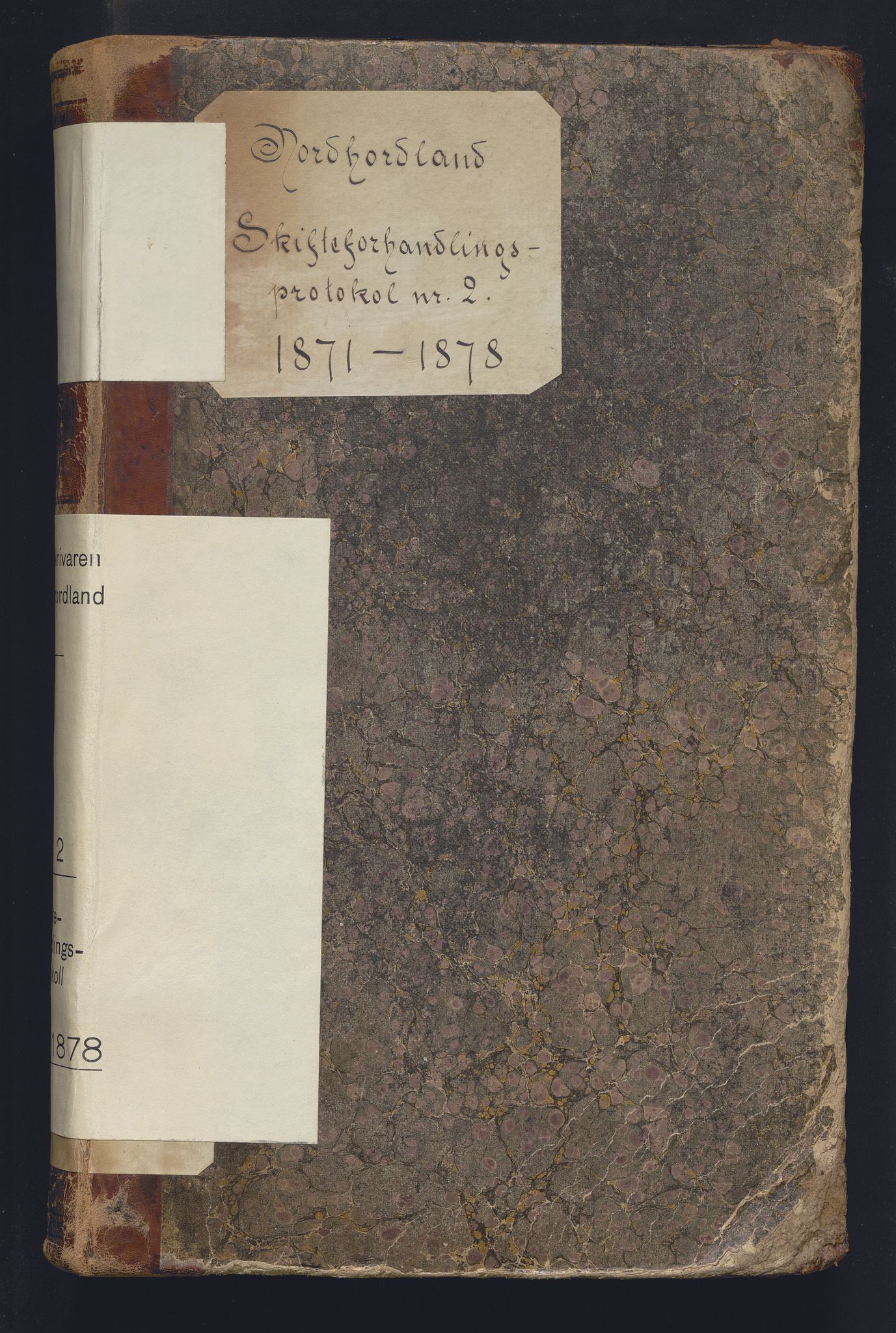 Nordhordland sorenskrivar, AV/SAB-A-2901/1/H/Hc/L0002: Skifteforhandlingsprotokollar, 1871-1878