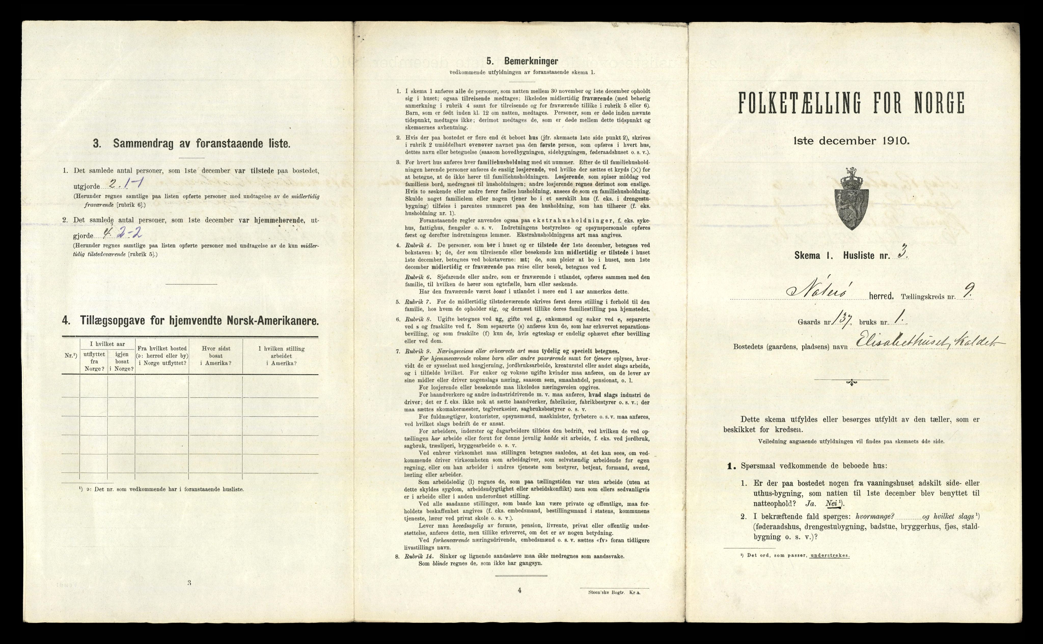 RA, 1910 census for Nøtterøy, 1910, p. 2464