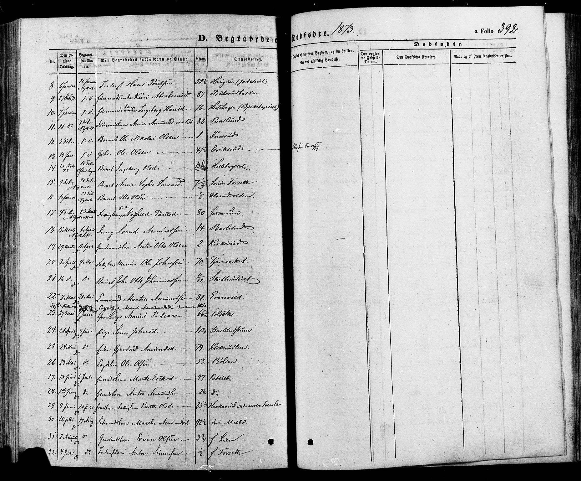 Gausdal prestekontor, SAH/PREST-090/H/Ha/Haa/L0010: Parish register (official) no. 10, 1867-1886, p. 392