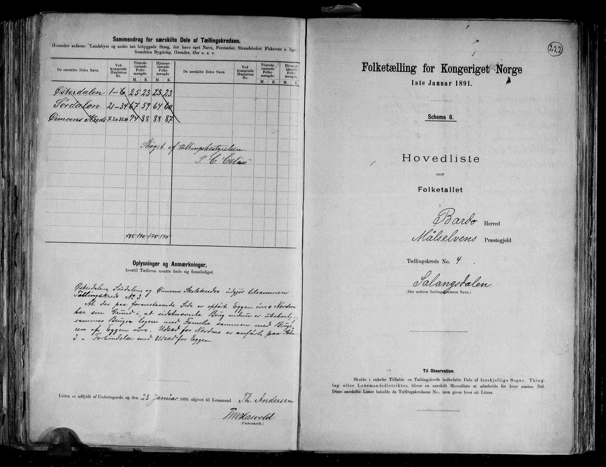 RA, 1891 census for 1922 Bardu, 1891, p. 10