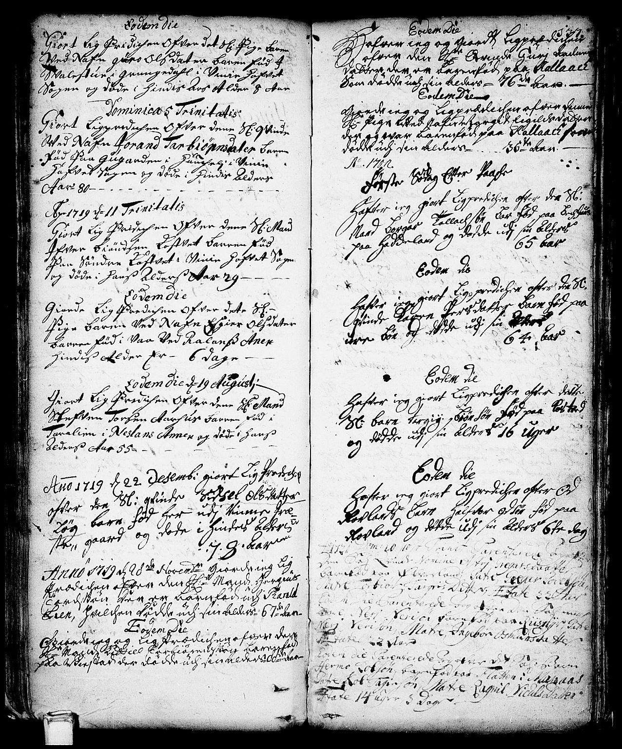 Vinje kirkebøker, SAKO/A-312/F/Fa/L0001: Parish register (official) no. I 1, 1717-1766, p. 137