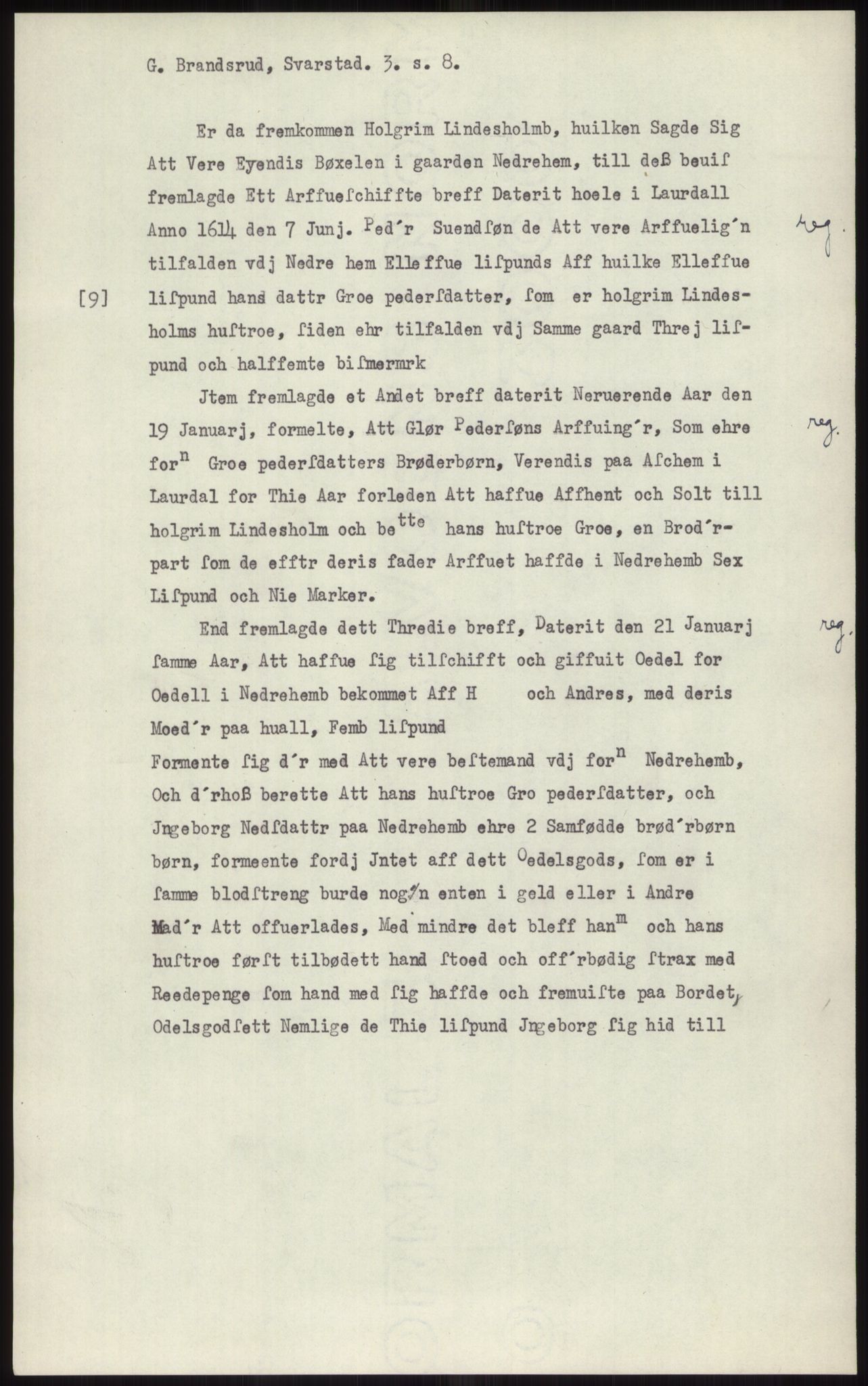 Samlinger til kildeutgivelse, Diplomavskriftsamlingen, AV/RA-EA-4053/H/Ha, p. 569