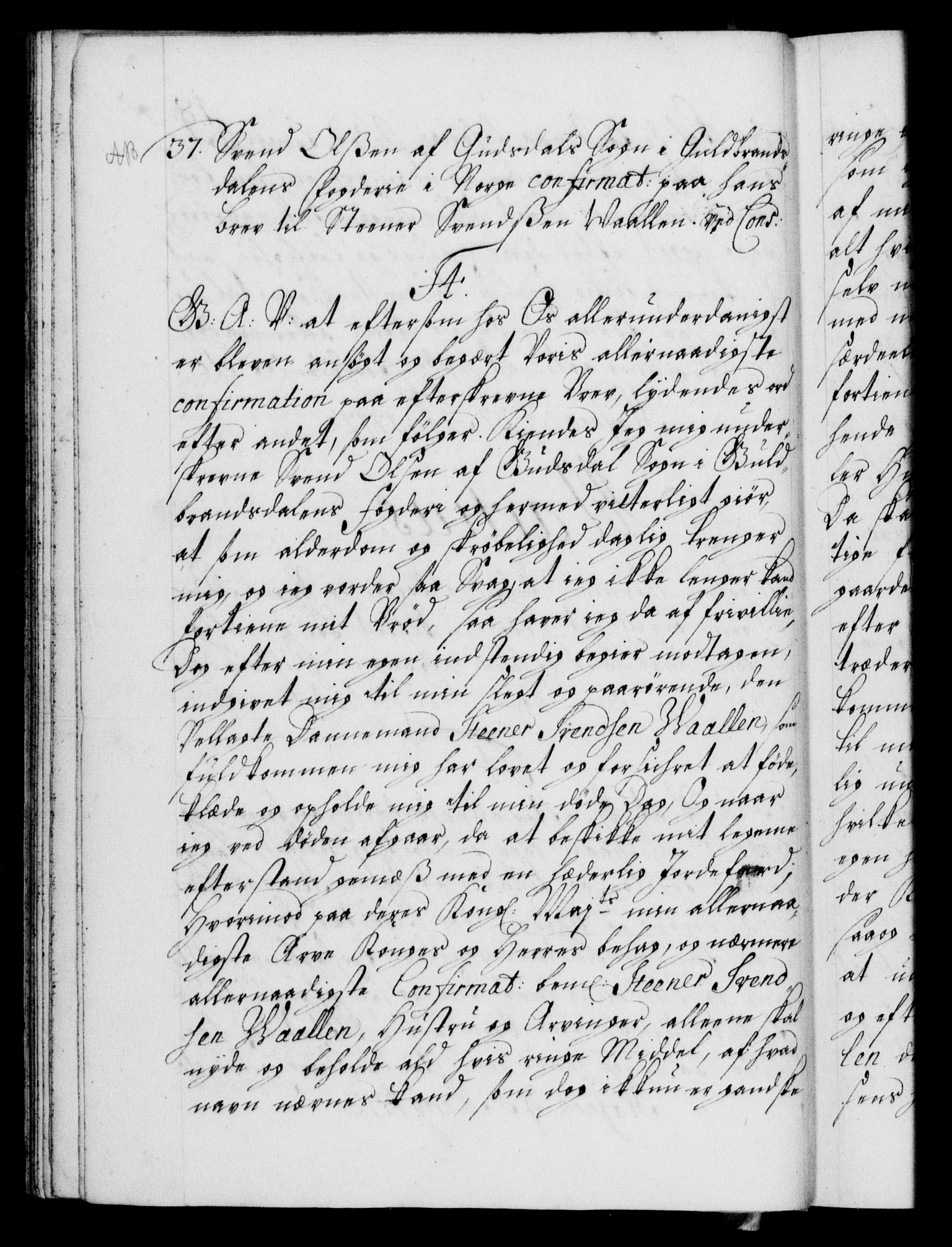 Danske Kanselli 1572-1799, AV/RA-EA-3023/F/Fc/Fca/Fcaa/L0021: Norske registre, 1712-1715, p. 18b