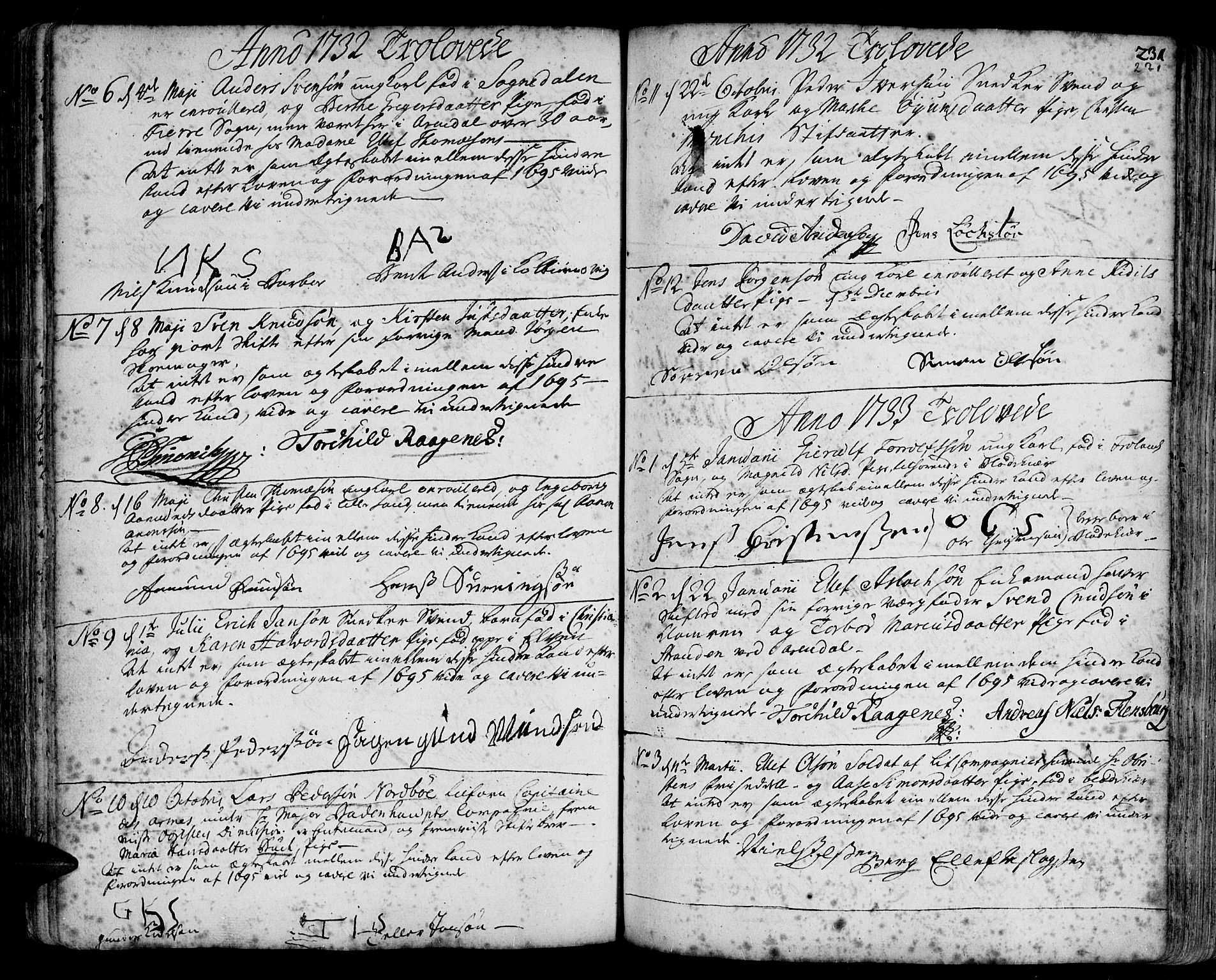 Arendal sokneprestkontor, Trefoldighet, SAK/1111-0040/F/Fa/L0001: Parish register (official) no. A 1, 1703-1815, p. 271