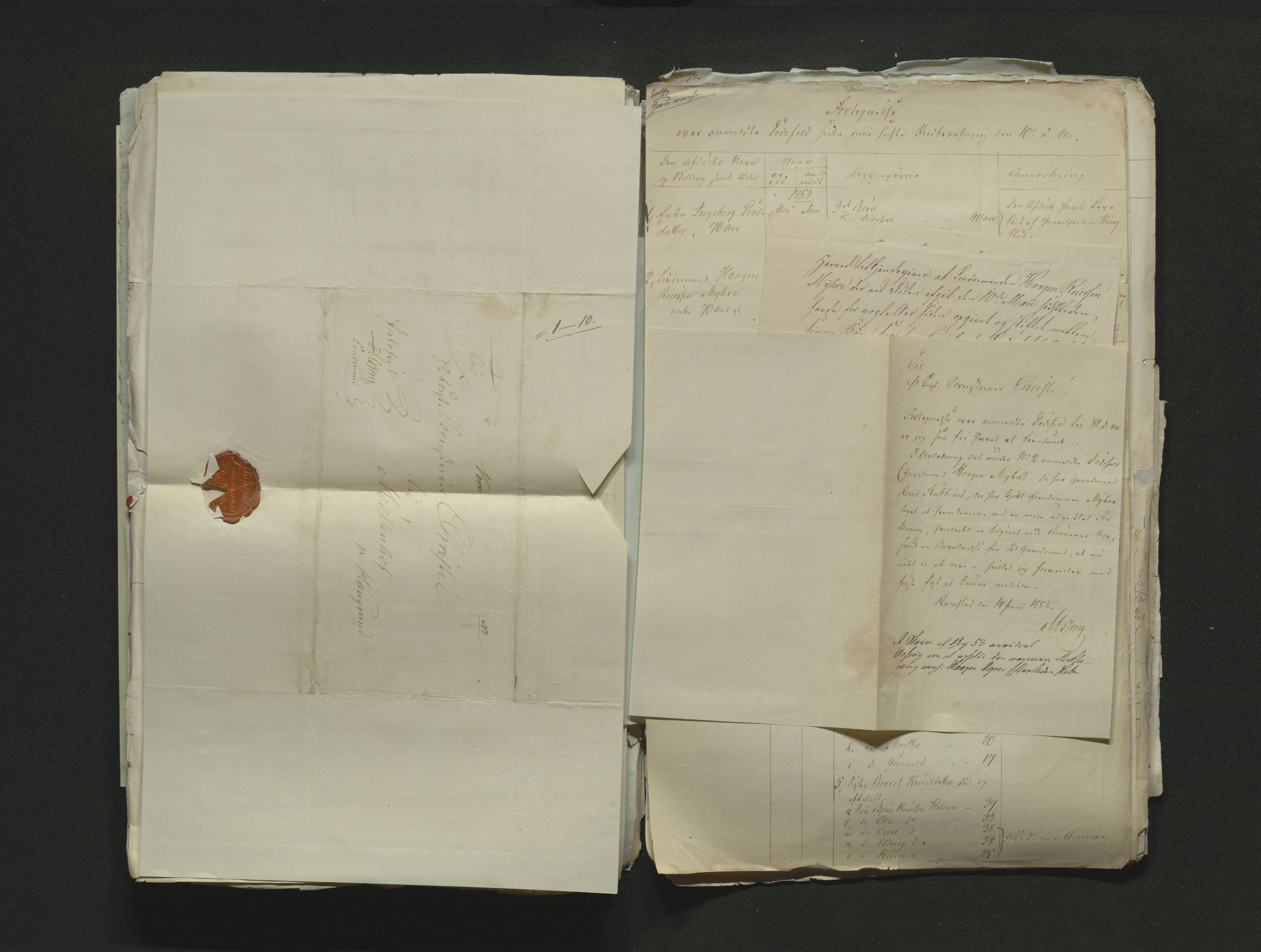 Eiker, Modum og Sigdal sorenskriveri, AV/SAKO-A-123/H/Ha/Hab/L0008: Dødsfallsmeldinger, 1850-1853