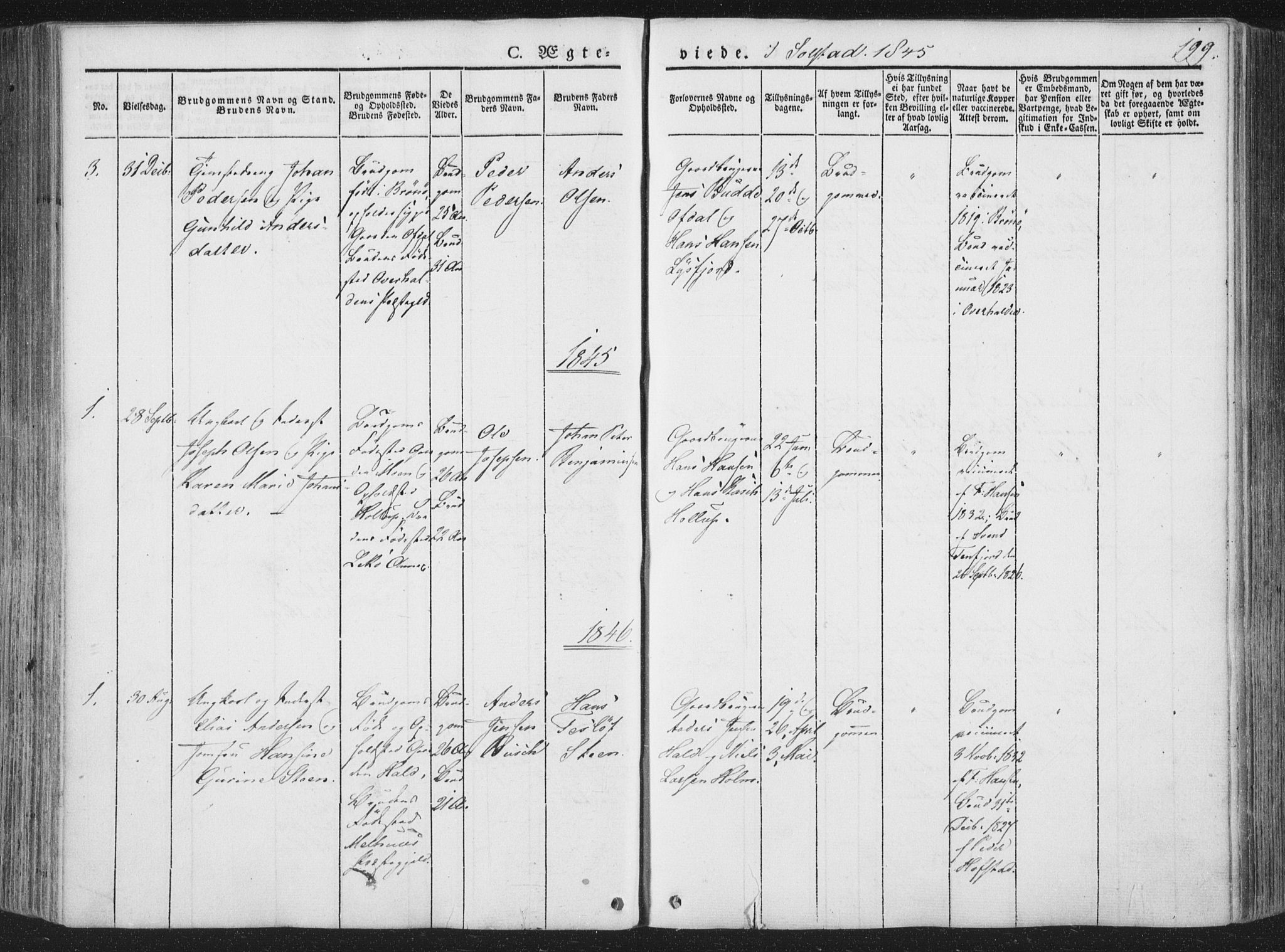 Ministerialprotokoller, klokkerbøker og fødselsregistre - Nordland, SAT/A-1459/810/L0145: Parish register (official) no. 810A07 /2, 1841-1862, p. 199
