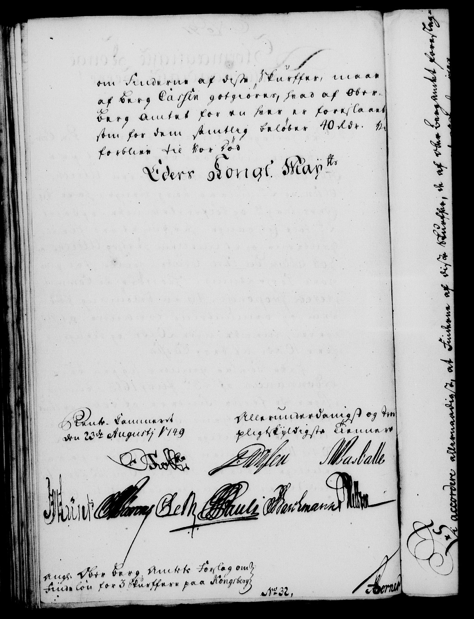 Rentekammeret, Kammerkanselliet, RA/EA-3111/G/Gf/Gfa/L0031: Norsk relasjons- og resolusjonsprotokoll (merket RK 52.31), 1749, p. 470
