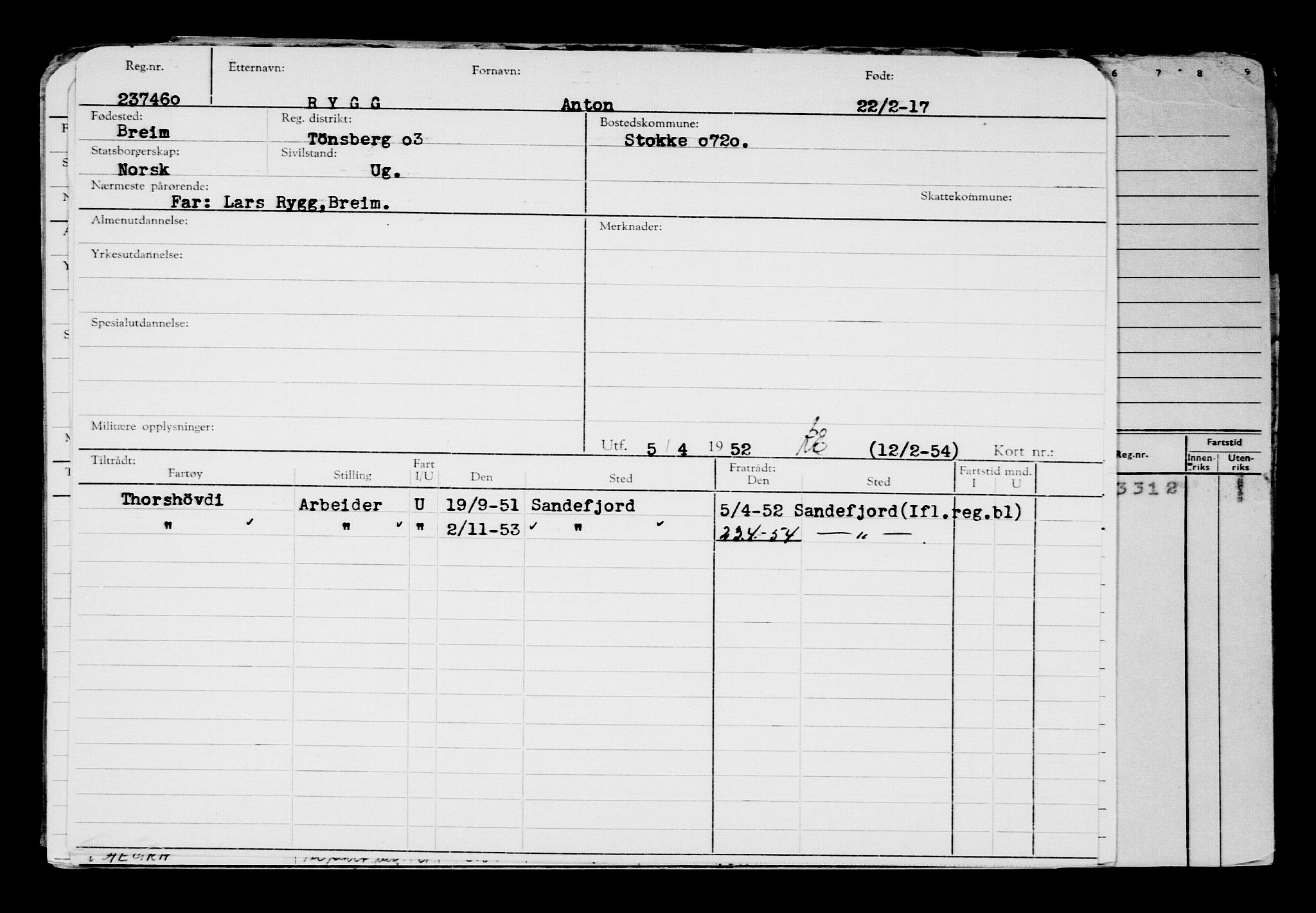 Direktoratet for sjømenn, AV/RA-S-3545/G/Gb/L0146: Hovedkort, 1917, p. 247