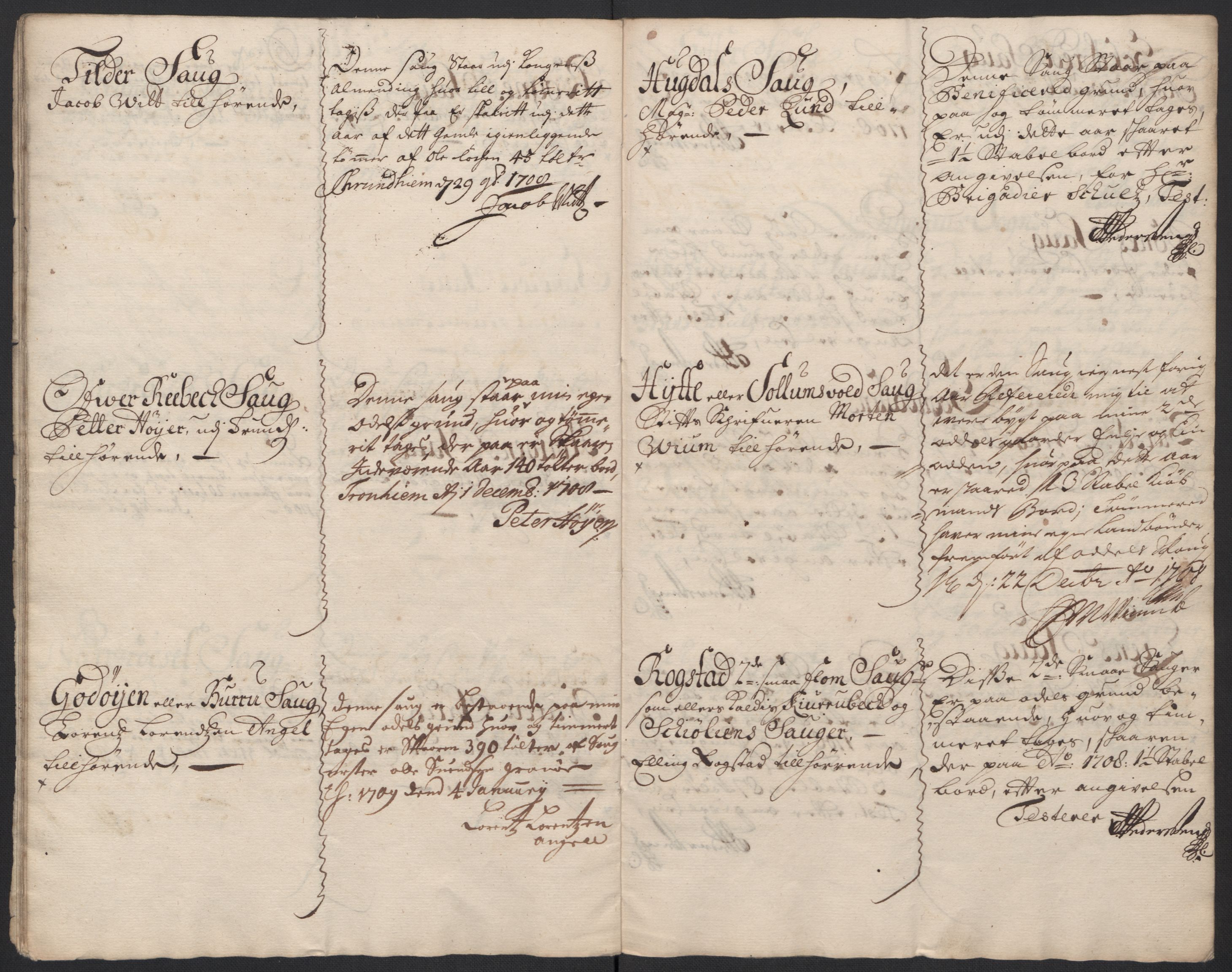 Rentekammeret inntil 1814, Reviderte regnskaper, Fogderegnskap, RA/EA-4092/R60/L3958: Fogderegnskap Orkdal og Gauldal, 1708, p. 212