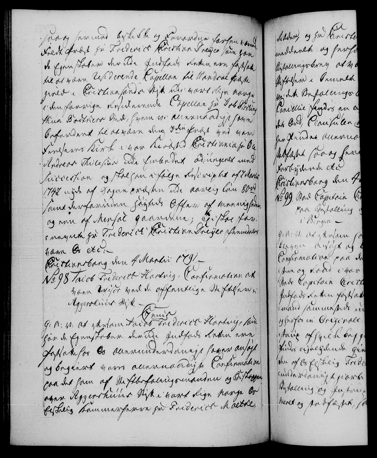 Danske Kanselli 1572-1799, AV/RA-EA-3023/F/Fc/Fca/Fcaa/L0053: Norske registre, 1790-1791, p. 523b