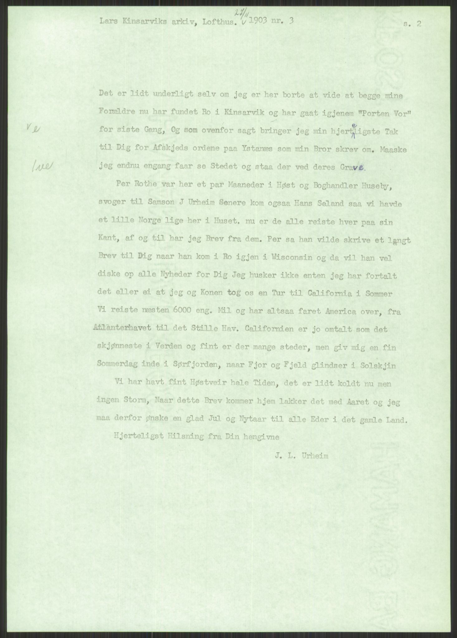 Samlinger til kildeutgivelse, Amerikabrevene, AV/RA-EA-4057/F/L0031: Innlån fra Hordaland: Hereid - Måkestad, 1838-1914, p. 53