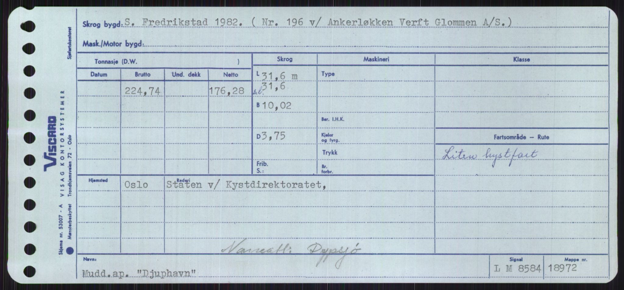 Sjøfartsdirektoratet med forløpere, Skipsmålingen, AV/RA-S-1627/H/Ha/L0001/0002: Fartøy, A-Eig / Fartøy Bjør-Eig, p. 831