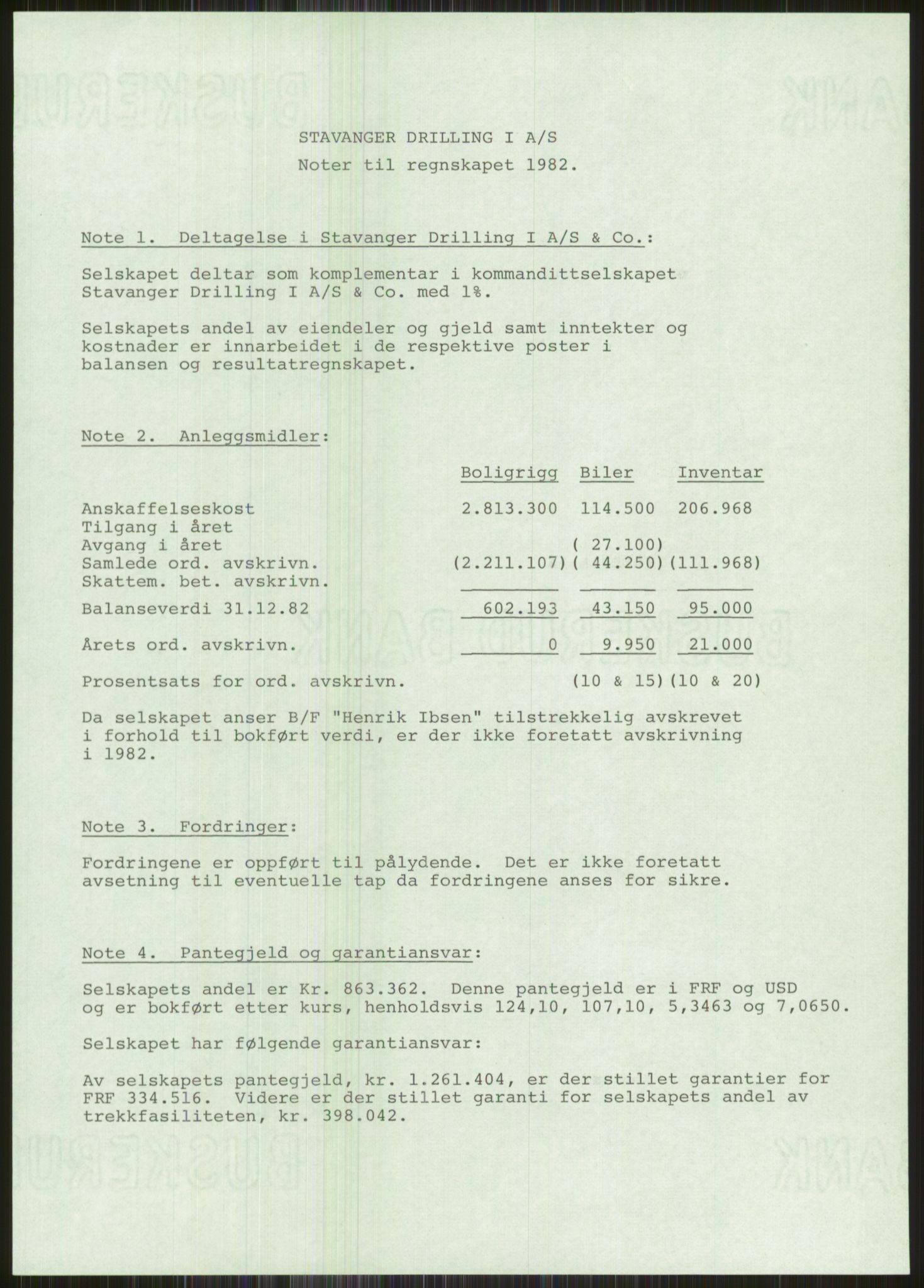 Pa 1503 - Stavanger Drilling AS, SAST/A-101906/A/Ac/L0002: Årsberetninger, 1979-1982, p. 463