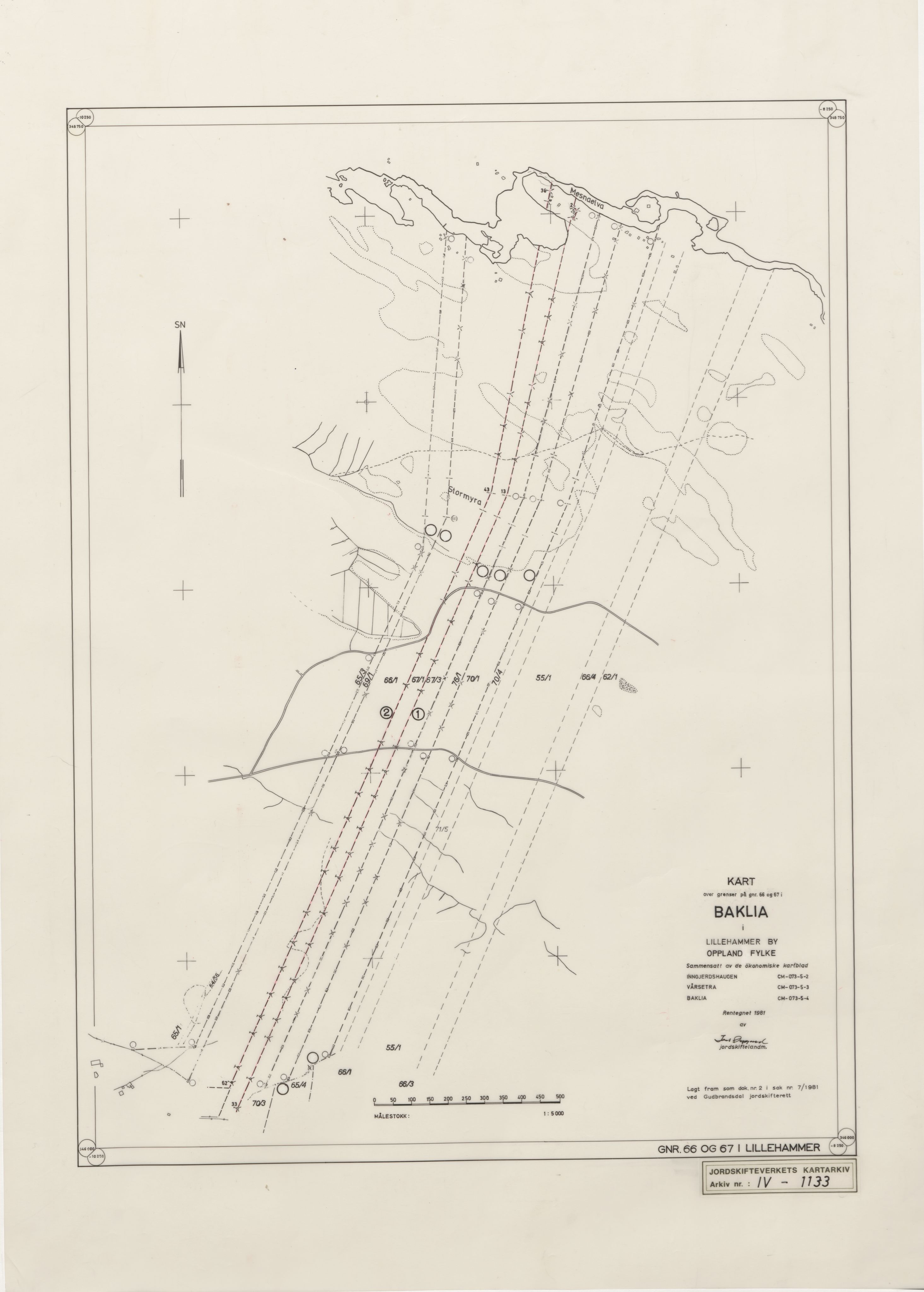 Jordskifteverkets kartarkiv, AV/RA-S-3929/T, 1859-1988, p. 1458