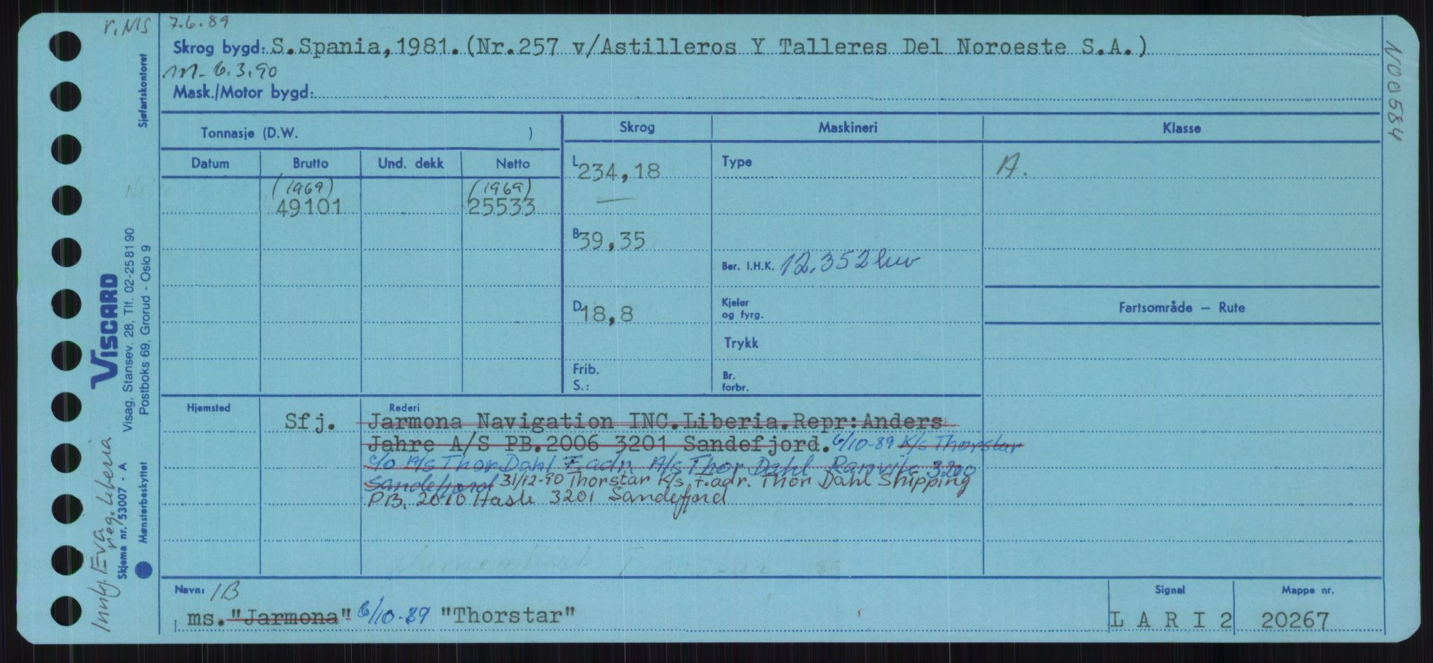 Sjøfartsdirektoratet med forløpere, Skipsmålingen, RA/S-1627/H/Ha/L0006/0001: Fartøy, Sver-Å / Fartøy, Sver-T, p. 383