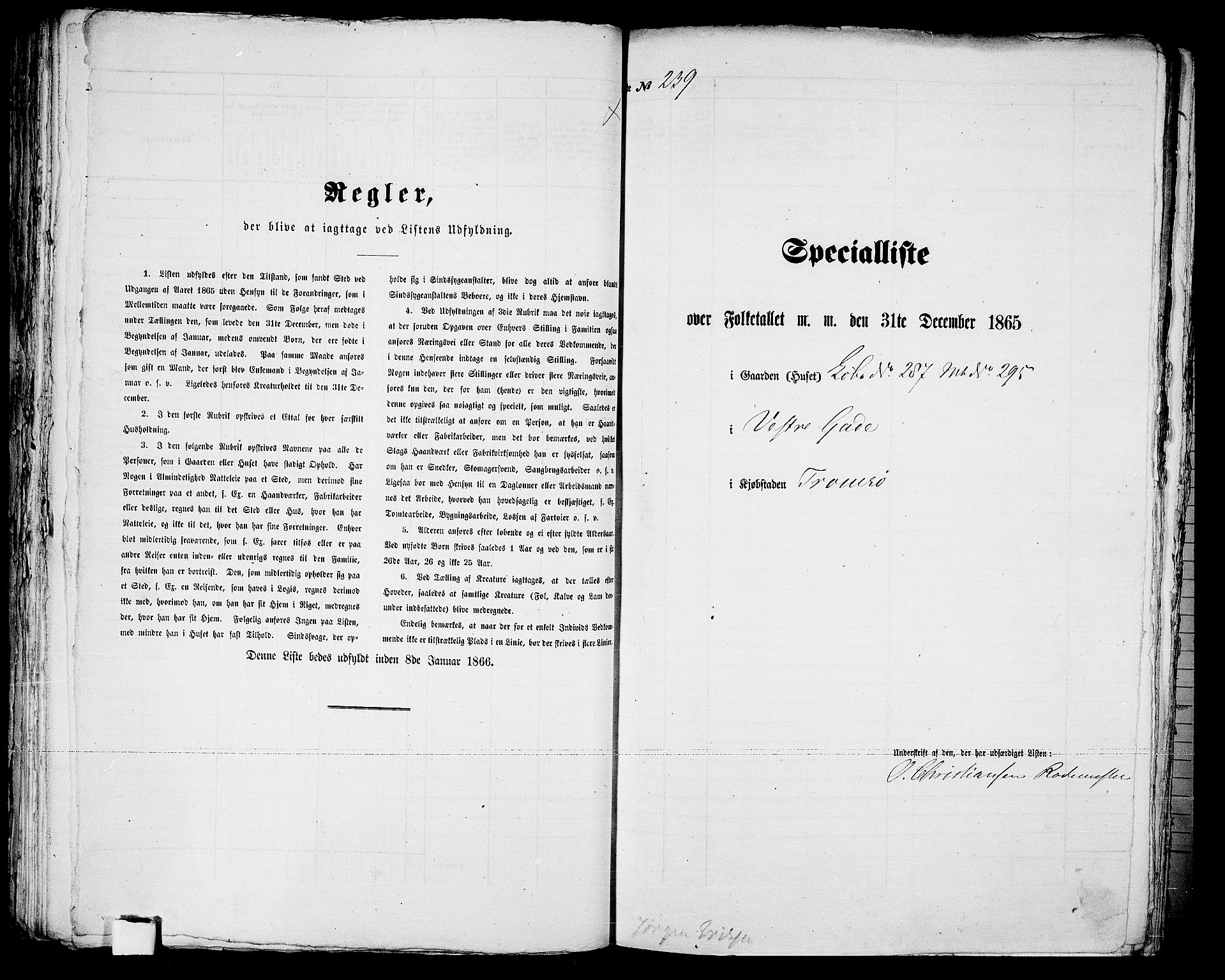 RA, 1865 census for Tromsø, 1865, p. 494