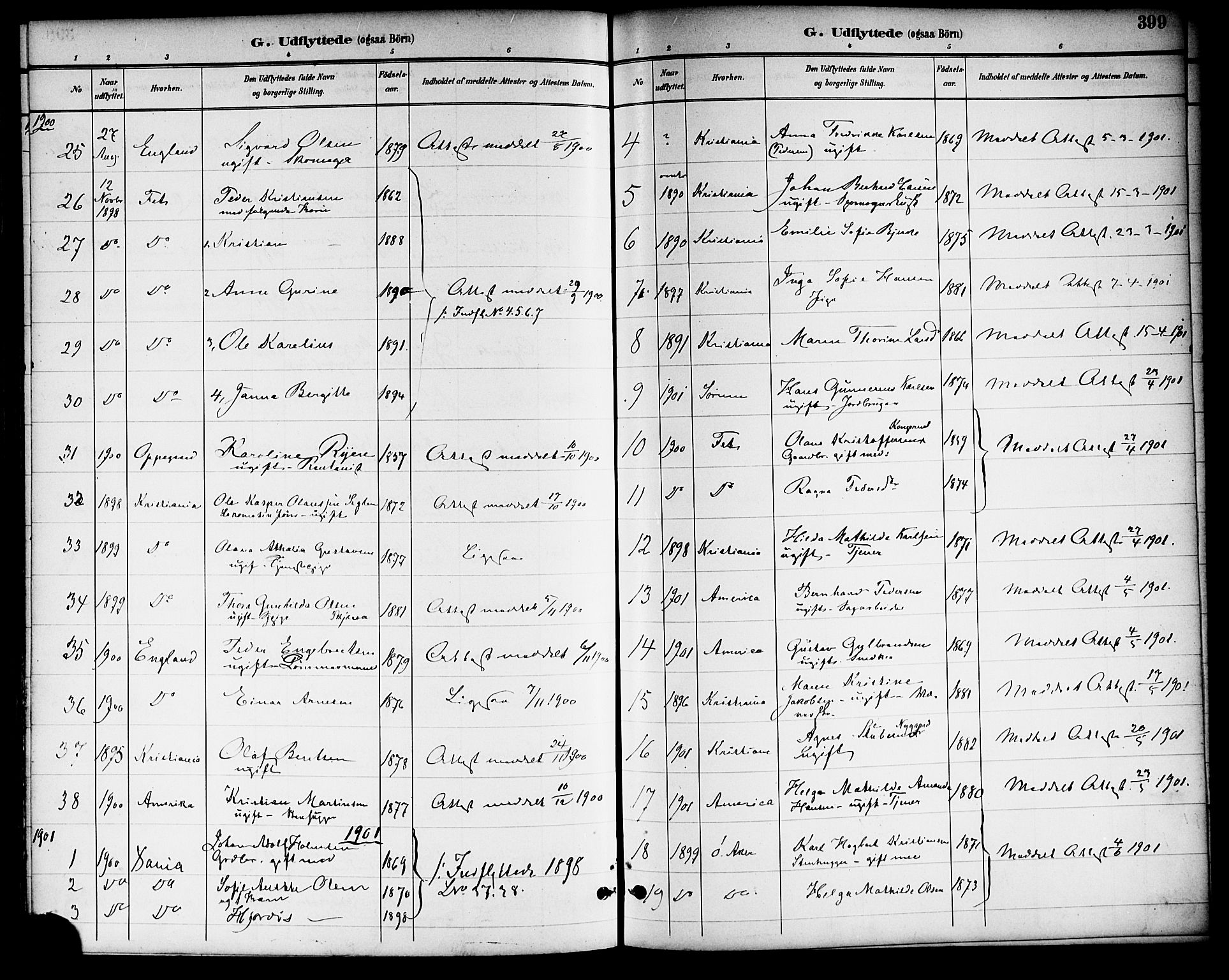 Skedsmo prestekontor Kirkebøker, SAO/A-10033a/F/Fa/L0014: Parish register (official) no. I 14, 1892-1901, p. 399