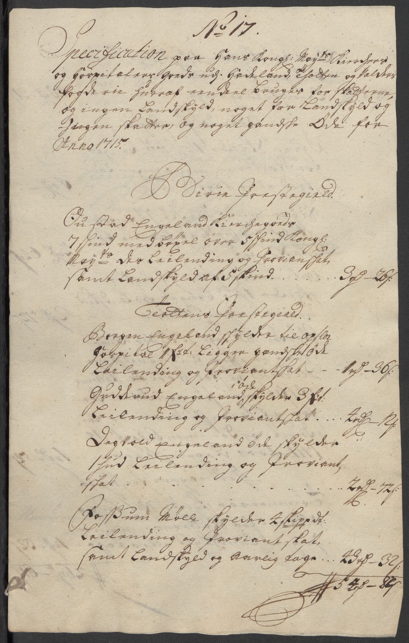 Rentekammeret inntil 1814, Reviderte regnskaper, Fogderegnskap, RA/EA-4092/R18/L1314: Fogderegnskap Hadeland, Toten og Valdres, 1715, p. 435