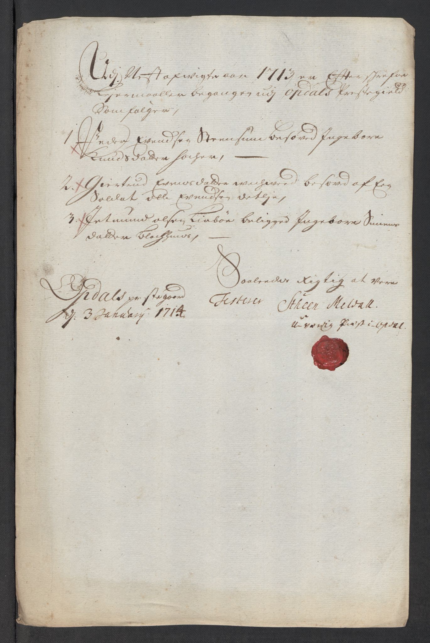 Rentekammeret inntil 1814, Reviderte regnskaper, Fogderegnskap, AV/RA-EA-4092/R60/L3964: Fogderegnskap Orkdal og Gauldal, 1713, p. 230