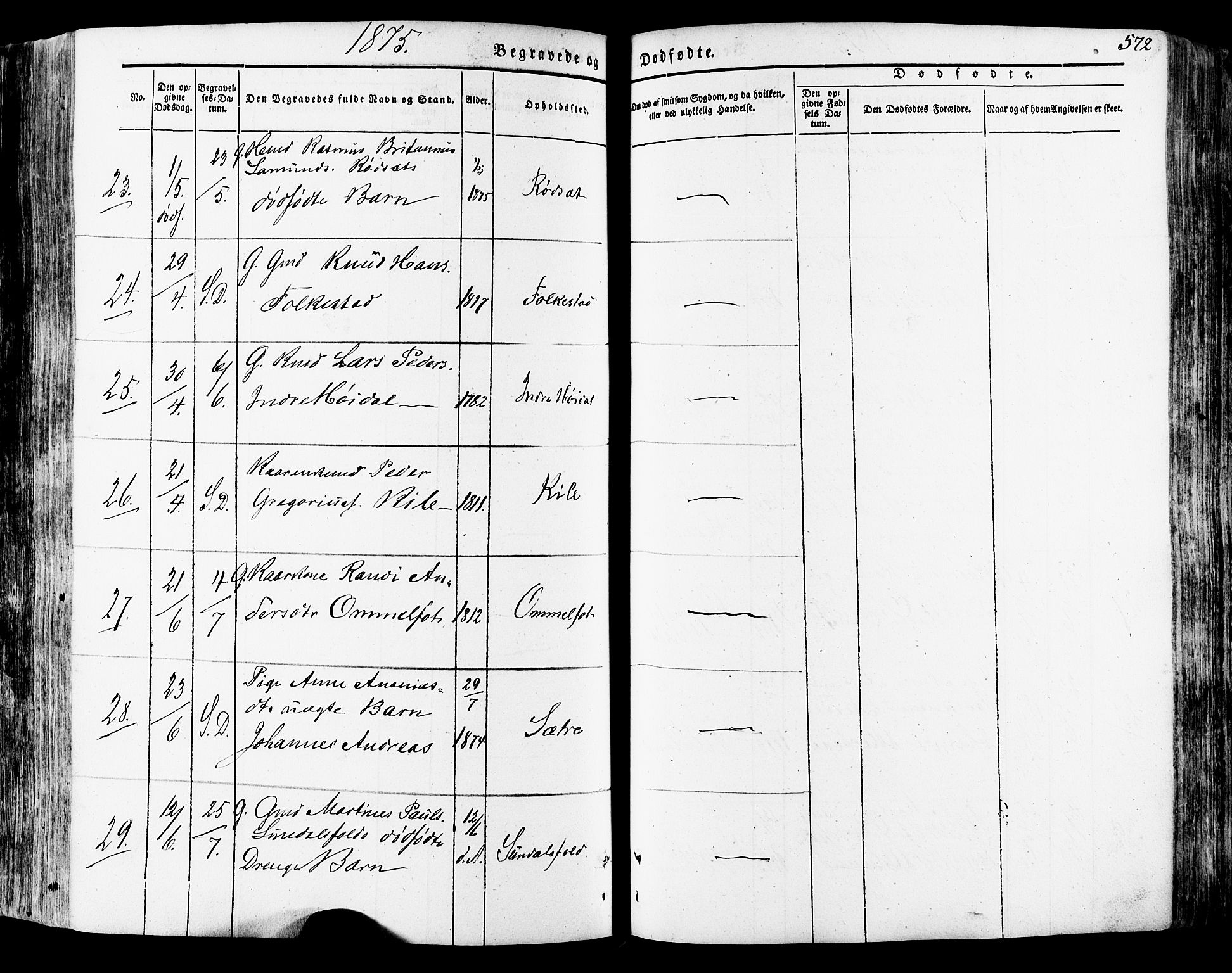 Ministerialprotokoller, klokkerbøker og fødselsregistre - Møre og Romsdal, AV/SAT-A-1454/511/L0140: Parish register (official) no. 511A07, 1851-1878, p. 572