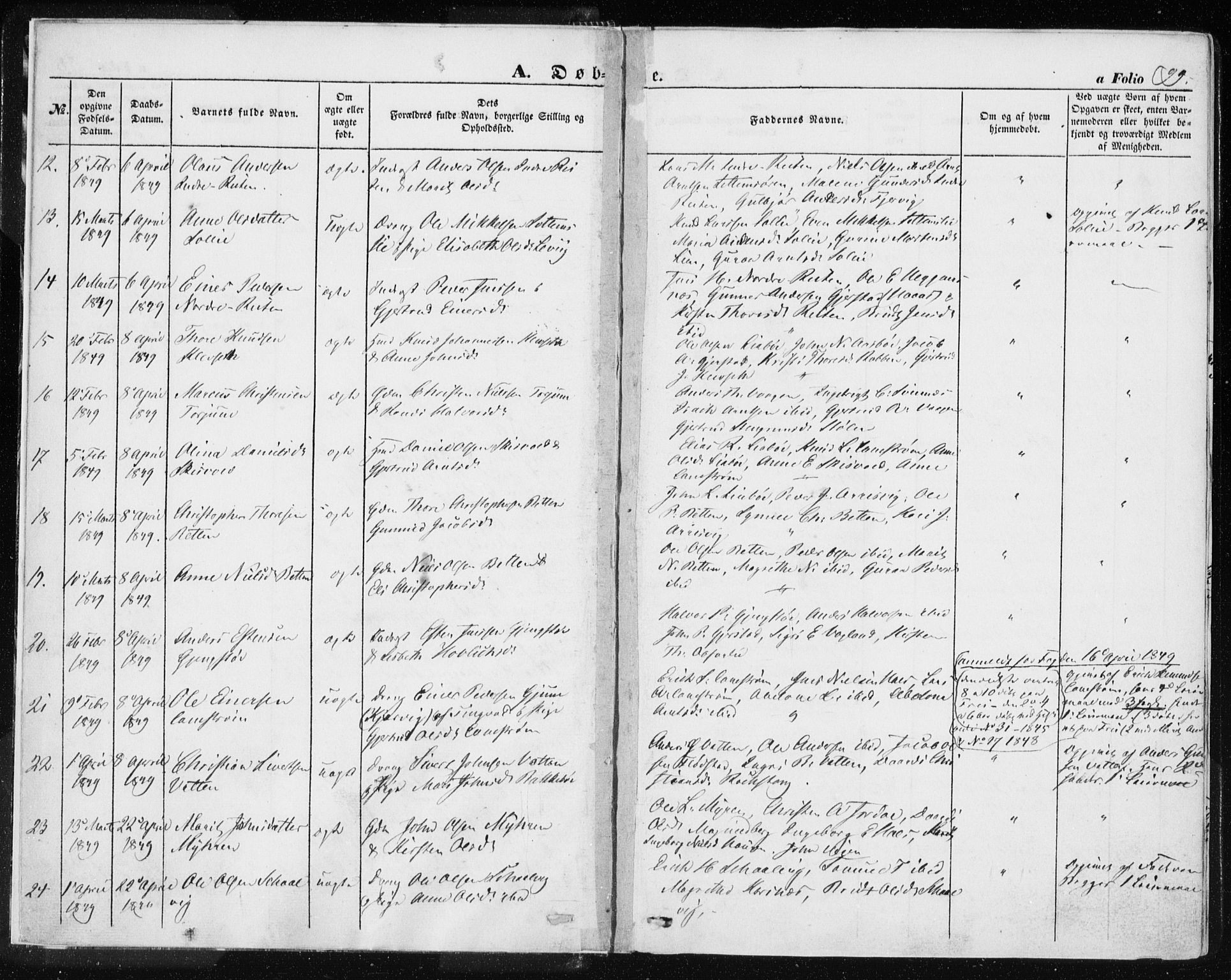 Ministerialprotokoller, klokkerbøker og fødselsregistre - Møre og Romsdal, AV/SAT-A-1454/576/L0883: Parish register (official) no. 576A01, 1849-1865, p. 99