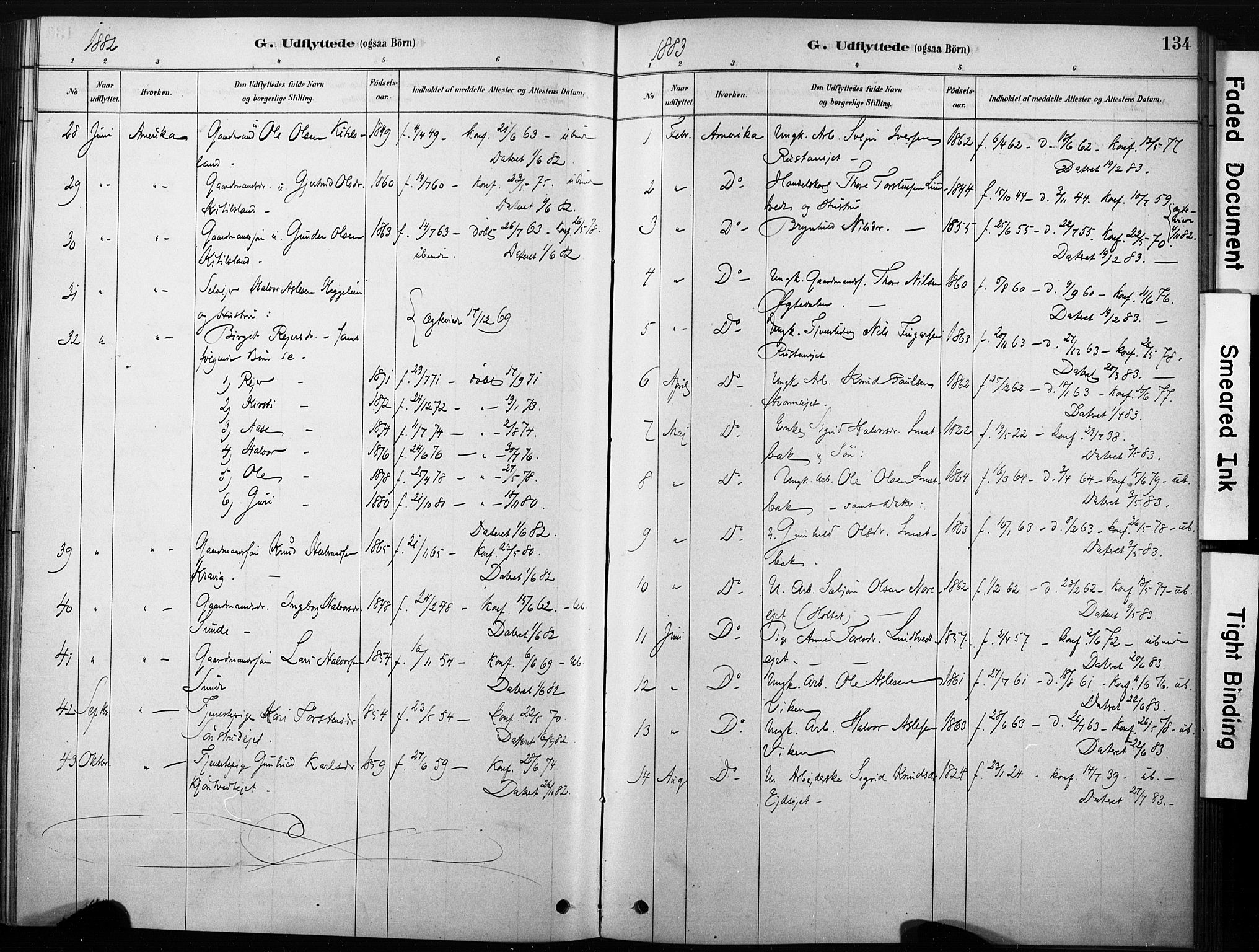 Nore kirkebøker, AV/SAKO-A-238/F/Fb/L0001: Parish register (official) no. II 1, 1878-1886, p. 134