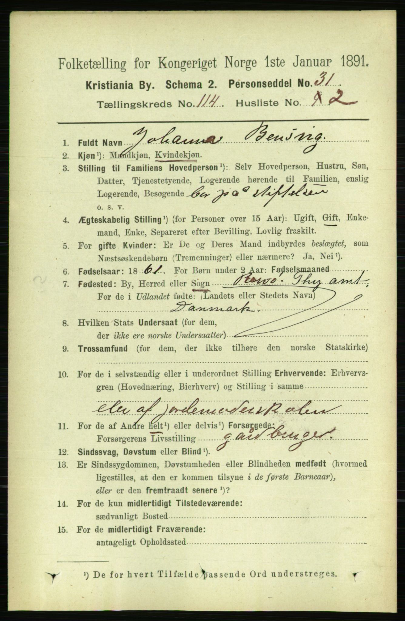 RA, 1891 census for 0301 Kristiania, 1891, p. 60802
