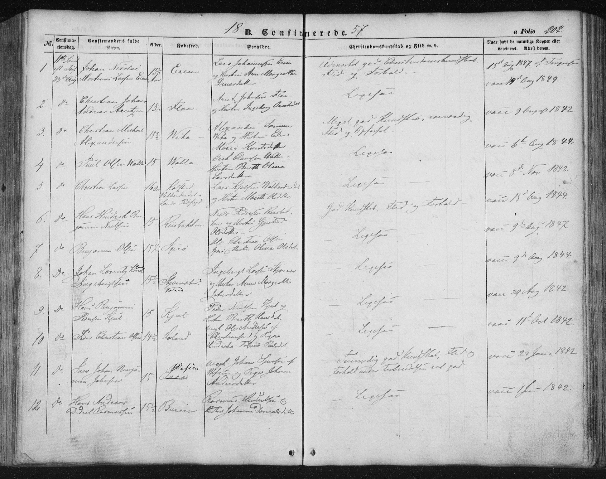 Ministerialprotokoller, klokkerbøker og fødselsregistre - Nordland, AV/SAT-A-1459/816/L0240: Parish register (official) no. 816A06, 1846-1870, p. 202