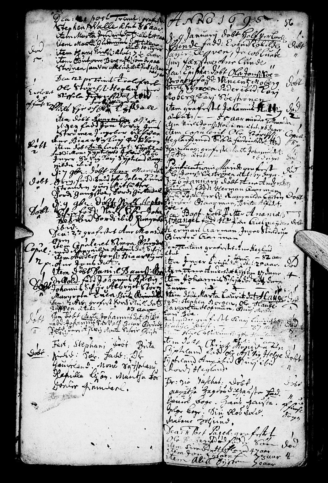Os sokneprestembete, SAB/A-99929: Parish register (official) no. A 1, 1669-1722, p. 56