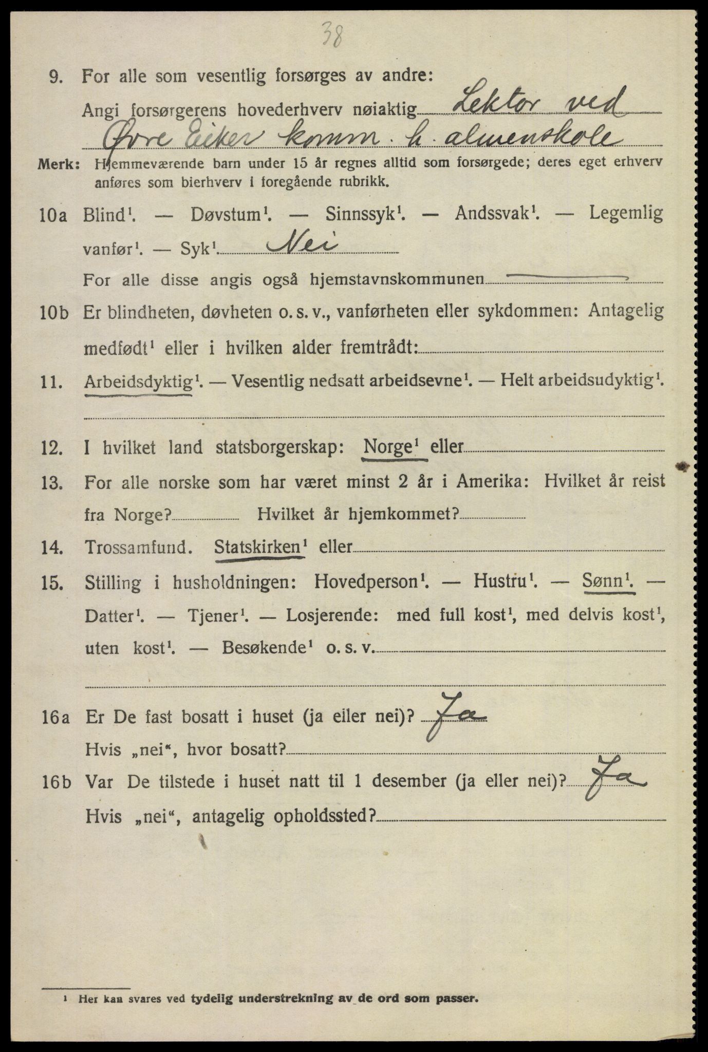 SAKO, 1920 census for Øvre Eiker, 1920, p. 11815