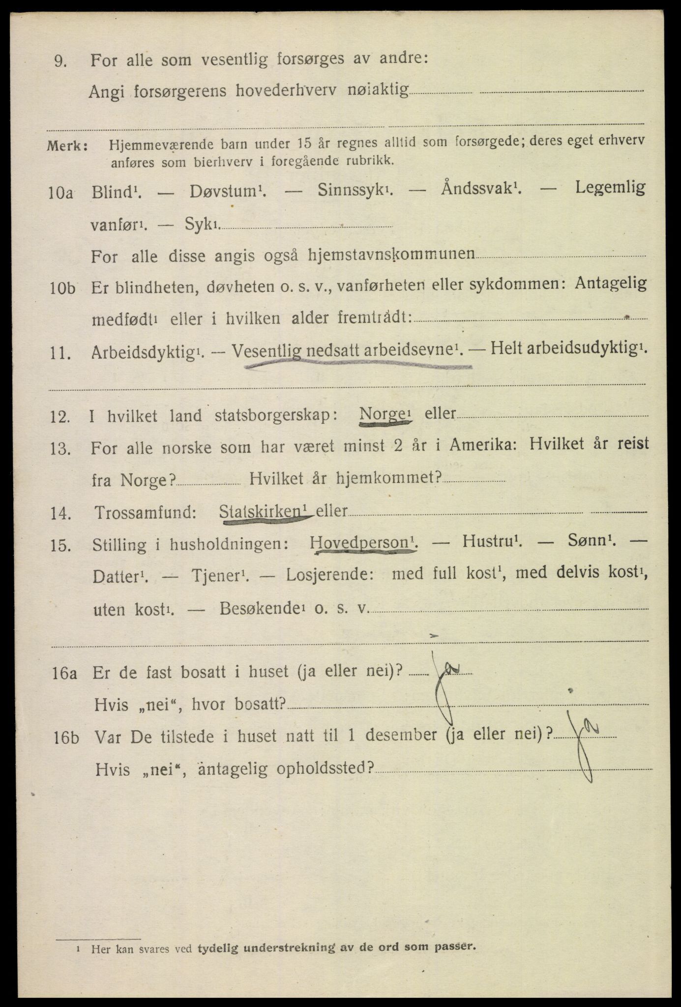 SAH, 1920 census for Elverum, 1920, p. 18003