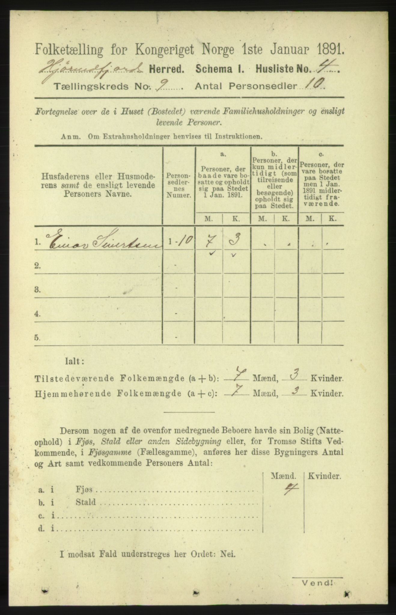 RA, 1891 census for 1522 Hjørundfjord, 1891, p. 2170