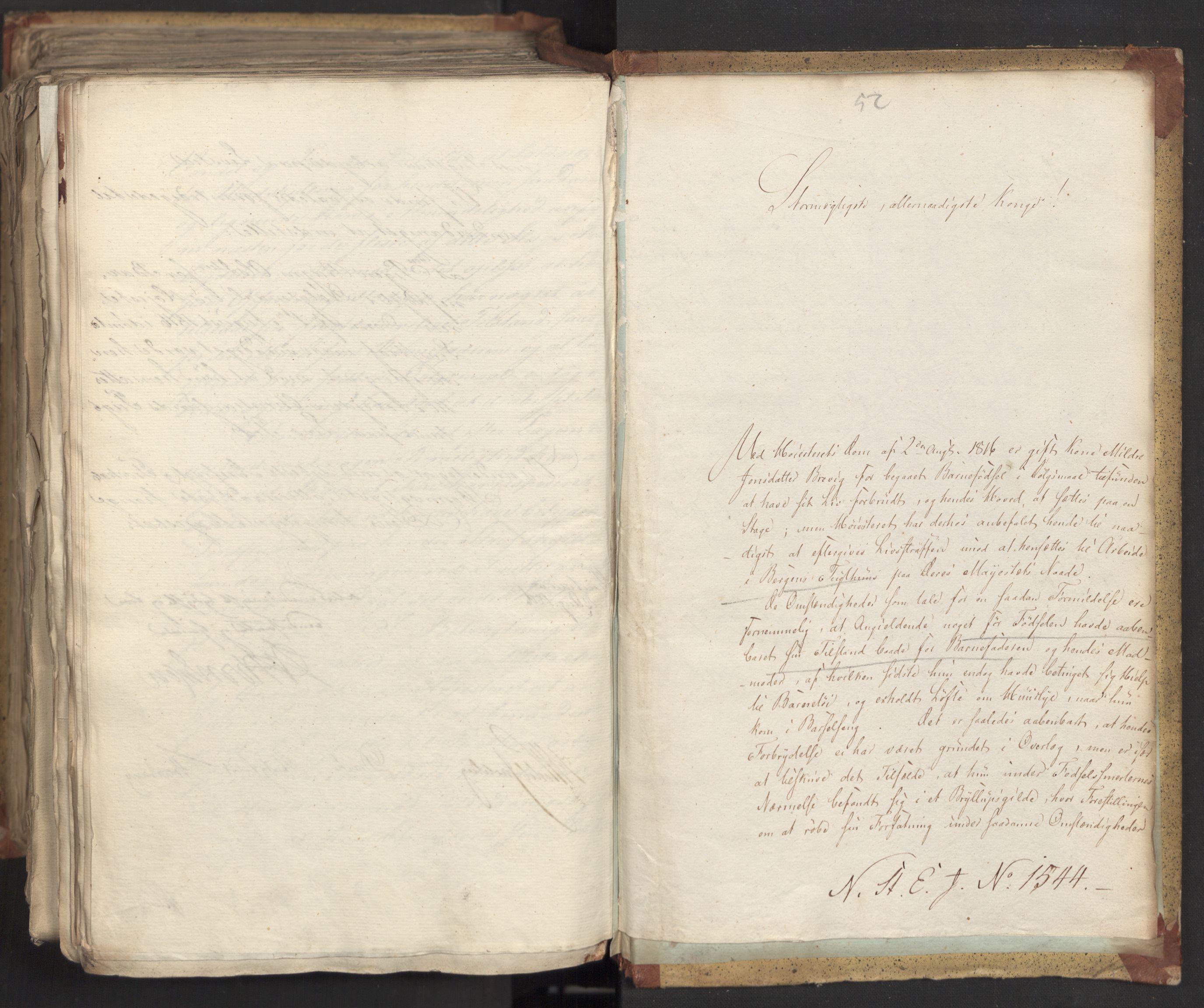 Statsrådsavdelingen i Stockholm, AV/RA-S-1003/D/Da/L0006: Regjeringsinnstillinger nr. 1247-1544, 1816, p. 594